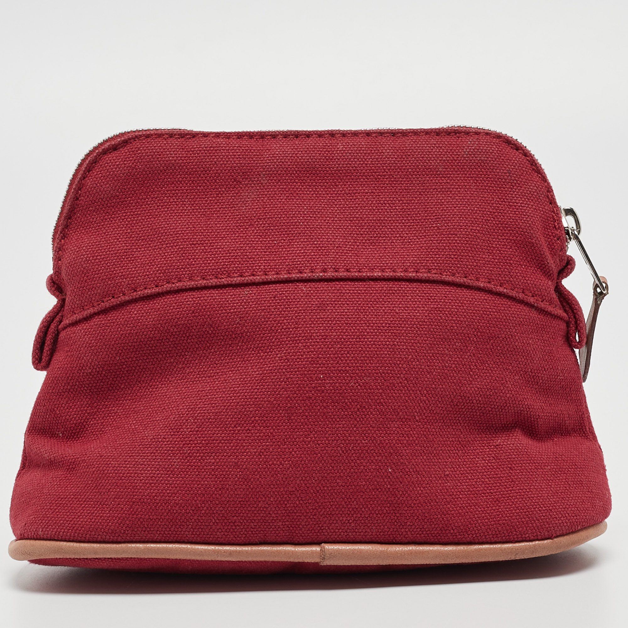 Hermes Rouge Canvas Mini Mini Bolide Case