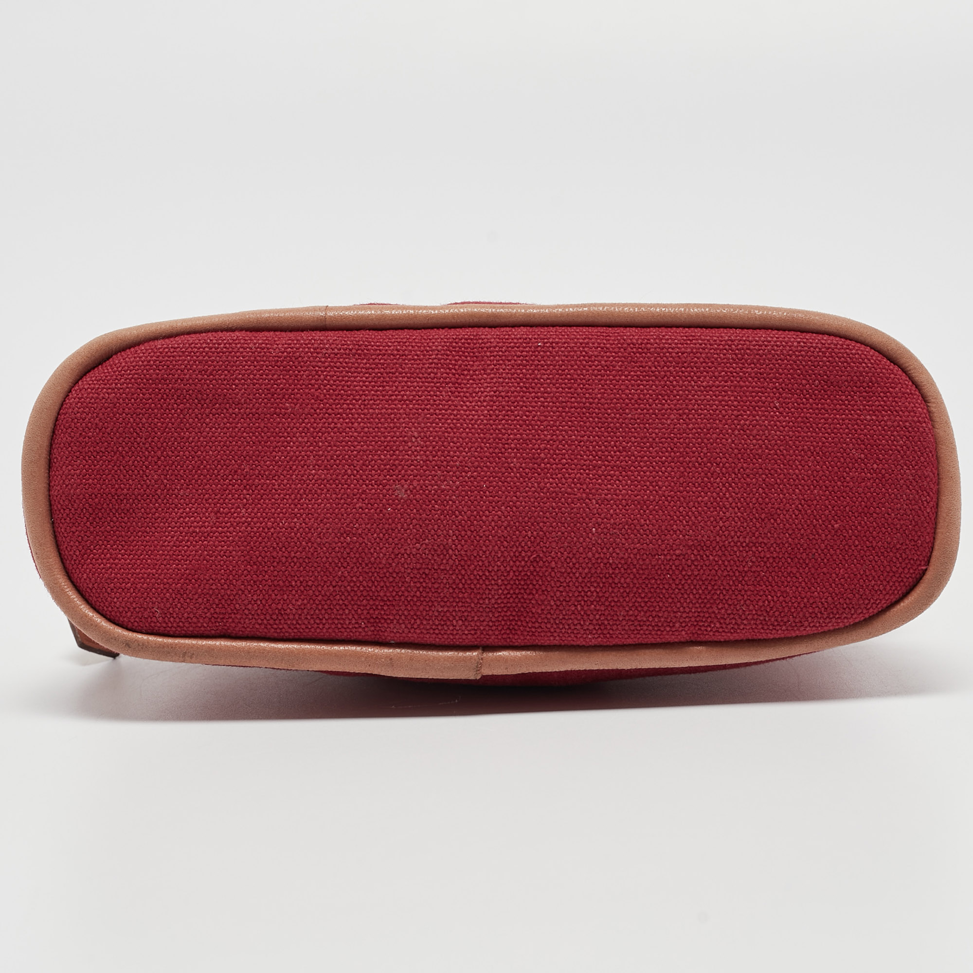 Hermes Rouge Canvas Mini Mini Bolide Case