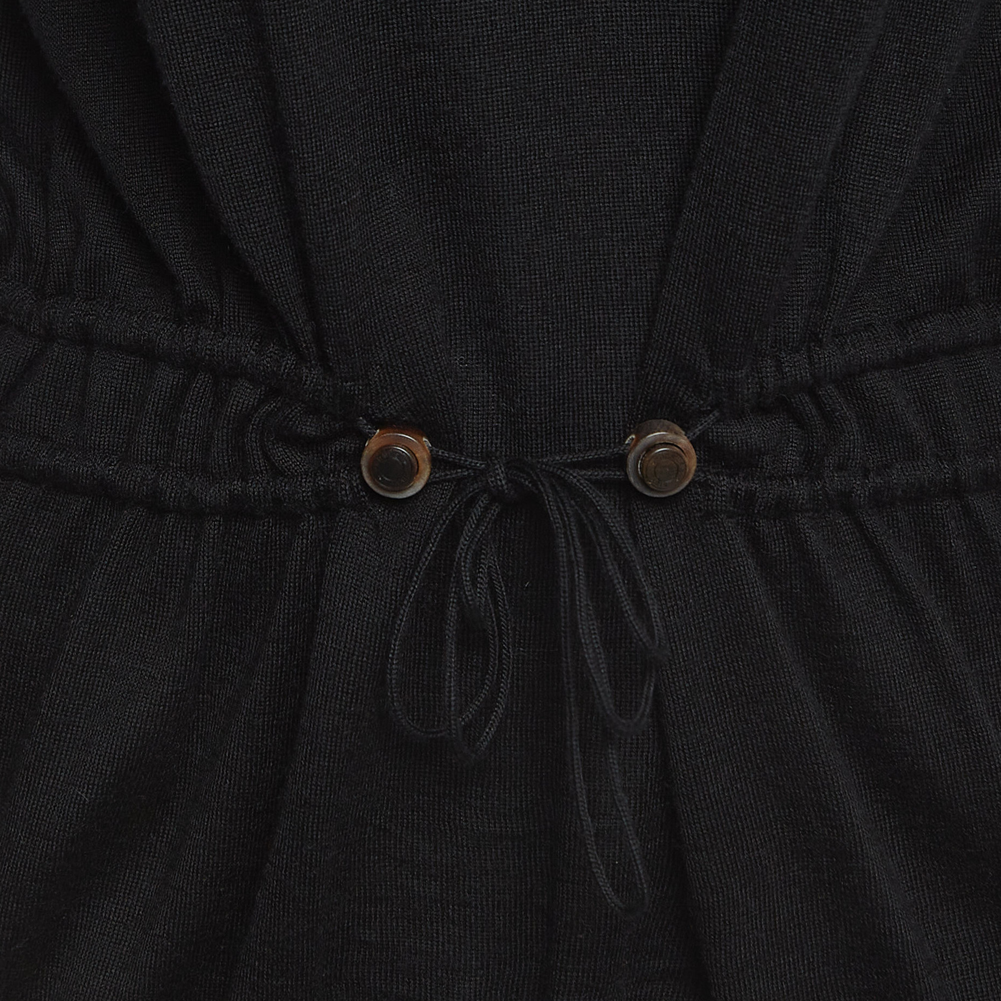Hermes Black Cashmere & Silk Elasticated Waist Sleeveless Top S