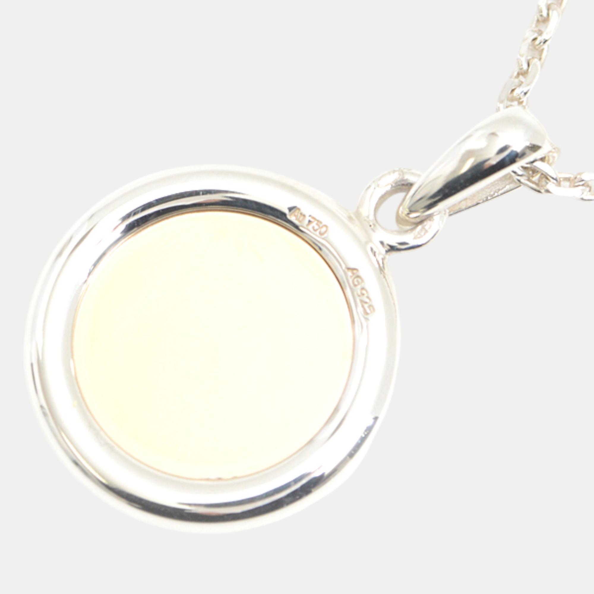 Hermes Silver Yellow Gold Necklace