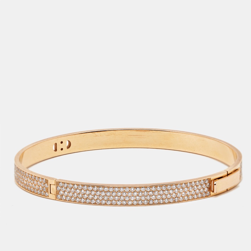 Hermes H d'Ancre Diamond 18K Rose Gold Small Model Bracelet
Hermes H d'Ancre Diamond 18K Rose Gold Small Model Bracelet