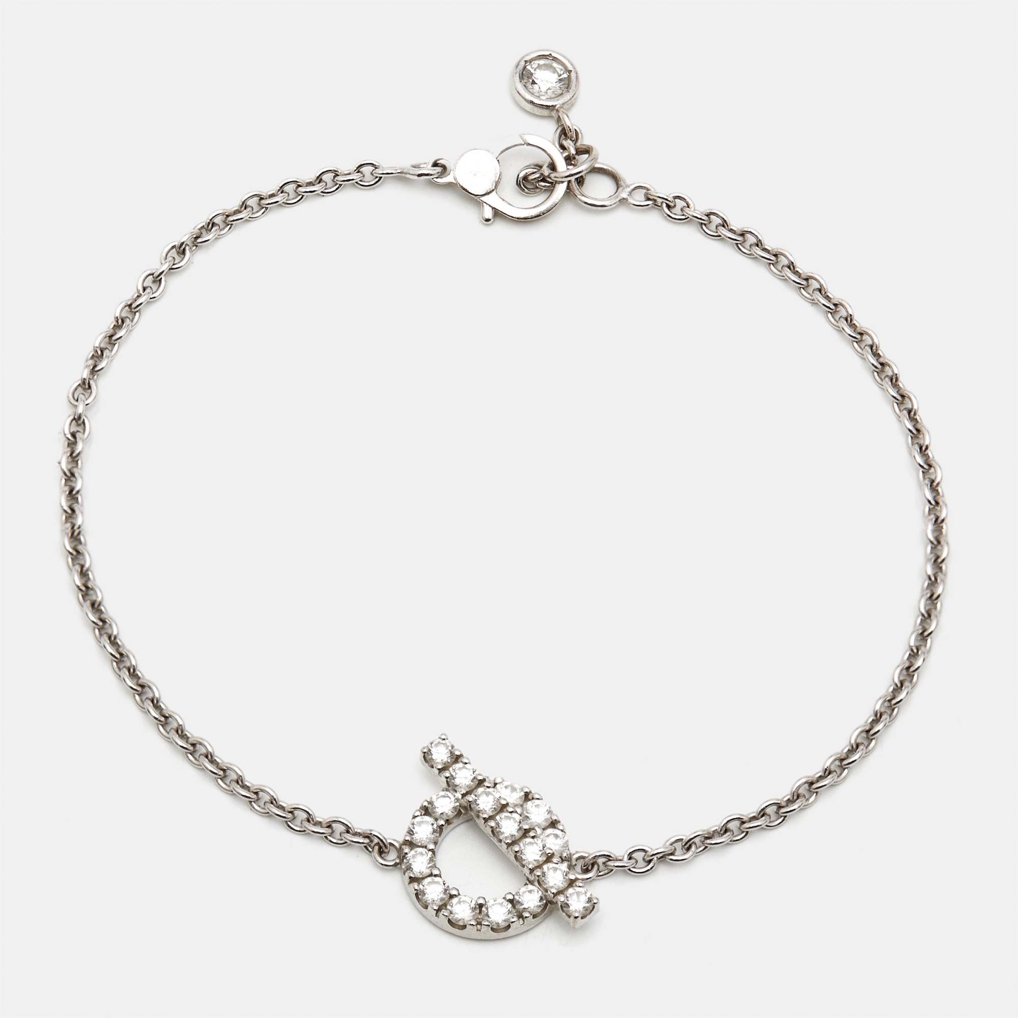 Hermes Finesse Diamonds 18k White Gold Bracelet
Hermes Finesse Diamonds 18k White Gold Bracelet