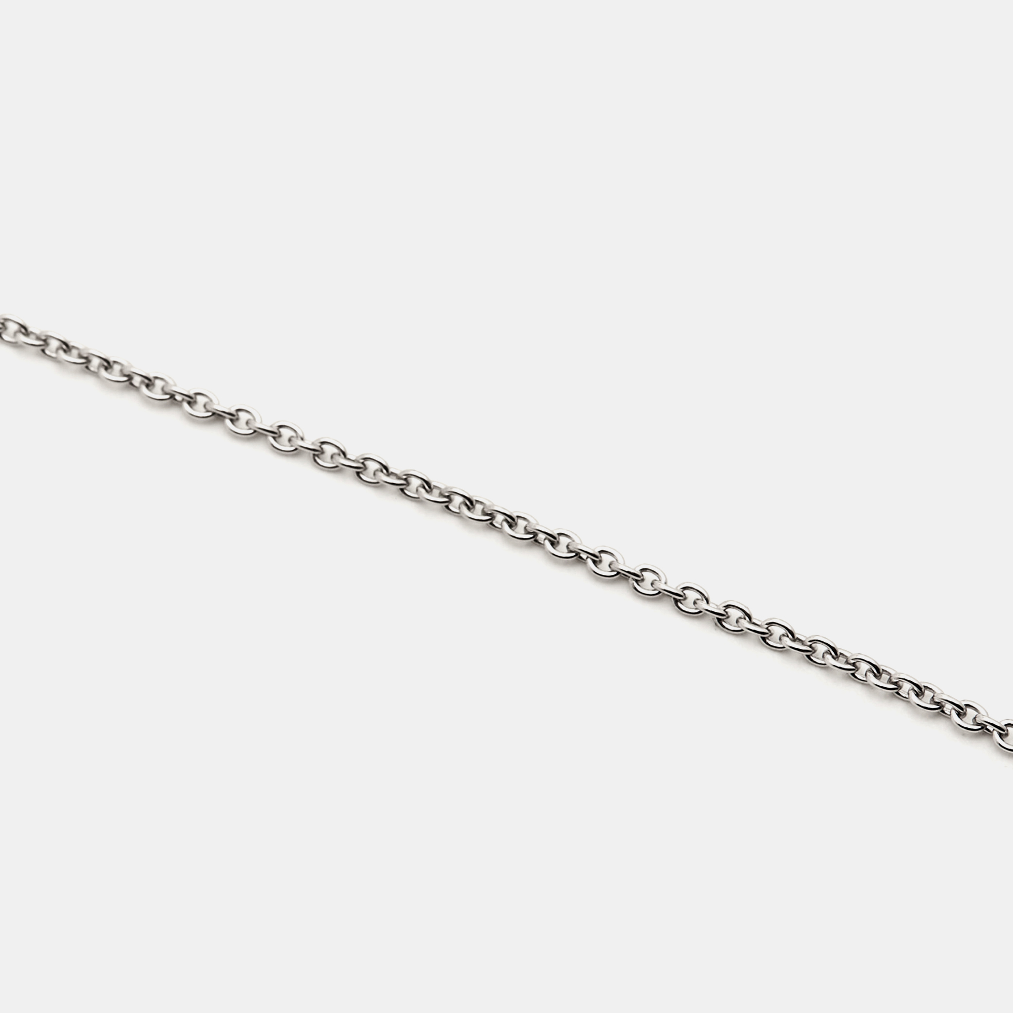 Hermès Finesse Diamond 18k White Gold Necklace
