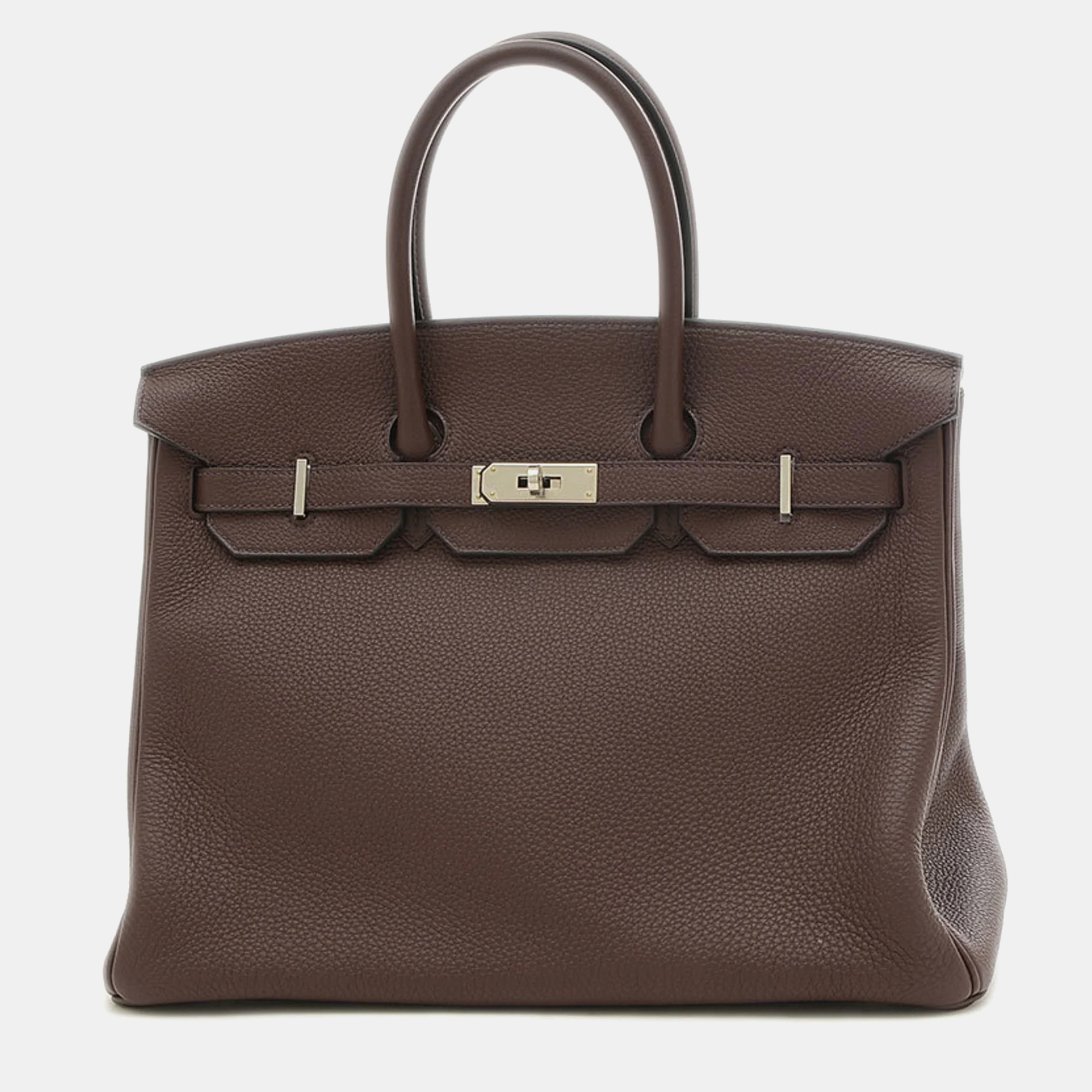 Hermes rouge serie togo birkin 35 handbag