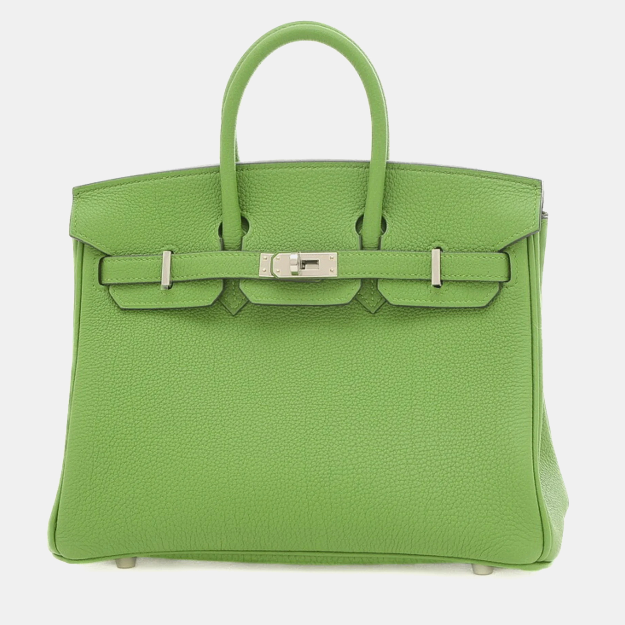Hermes vert yucca togo birkin 25 handbag