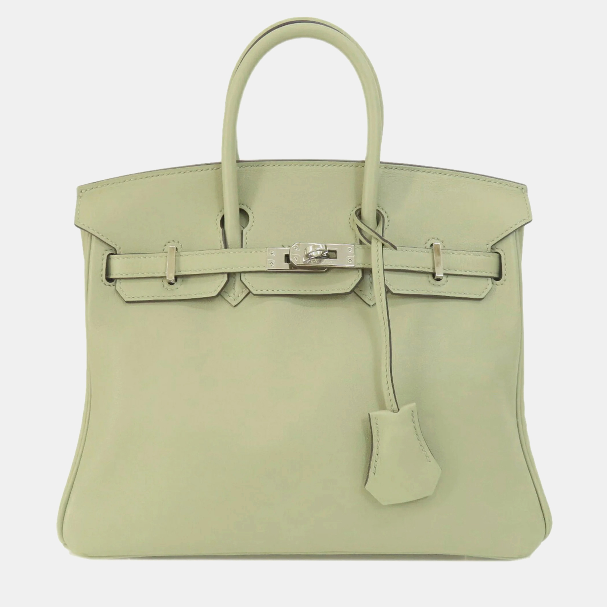 Hermes green swift birkin 25 handbag