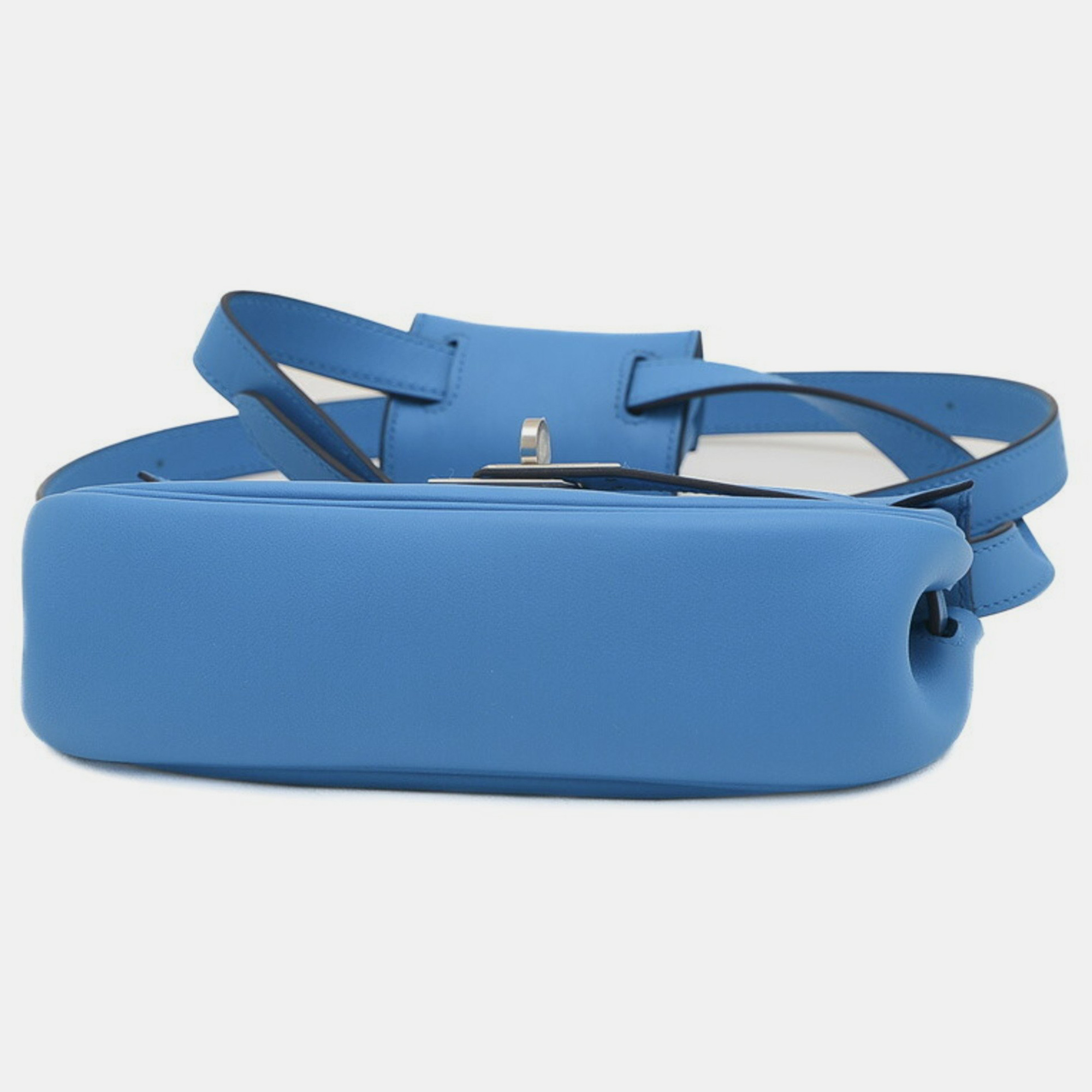 Hermes Blue Swift Leather Kelly Move Shoulder Bag