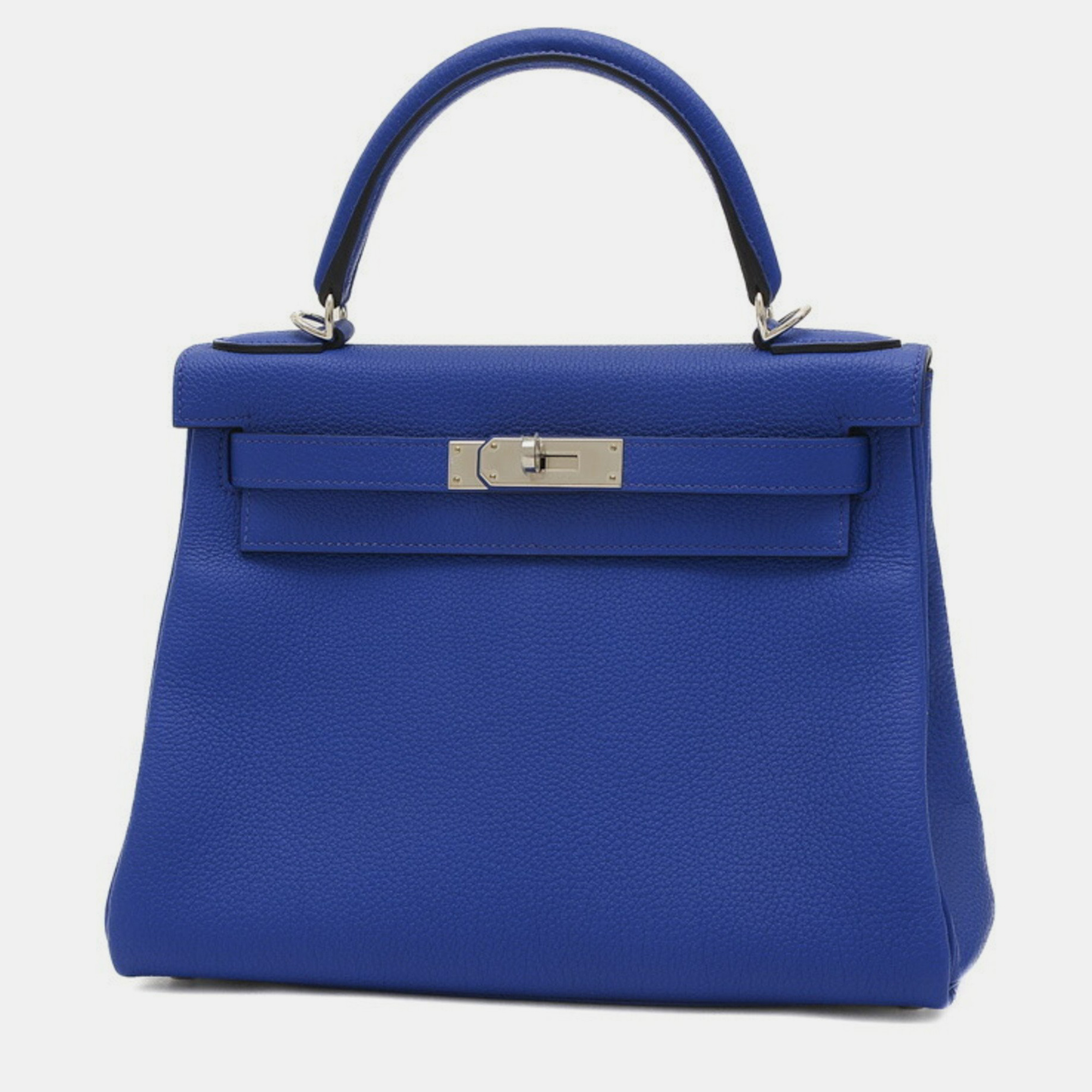 Hermes Blue Royale Togo Leather Kelly 28 Tote Bag