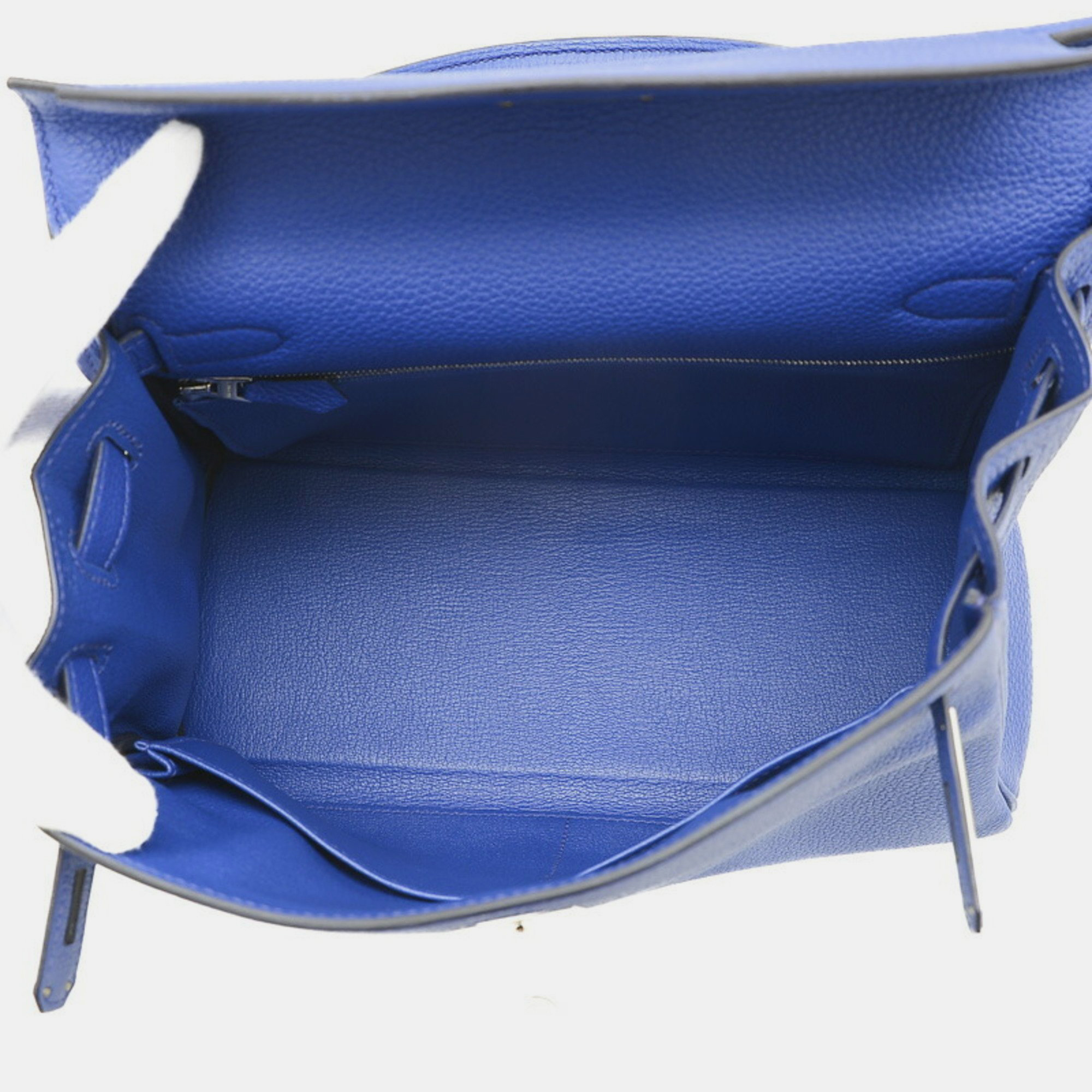 Hermes Blue Royale Togo Leather Kelly 28 Tote Bag