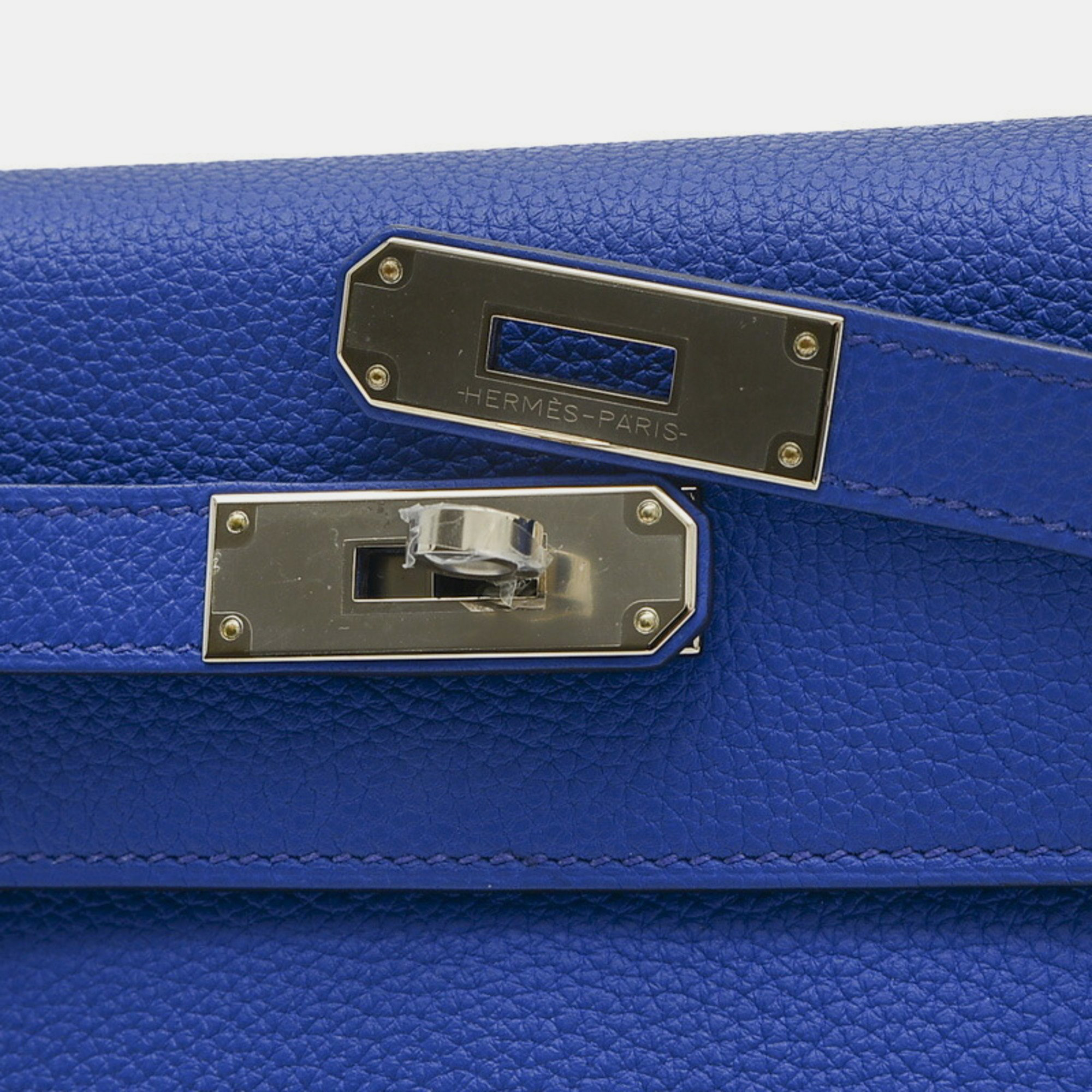 Hermes Blue Royale Togo Leather Kelly 28 Tote Bag