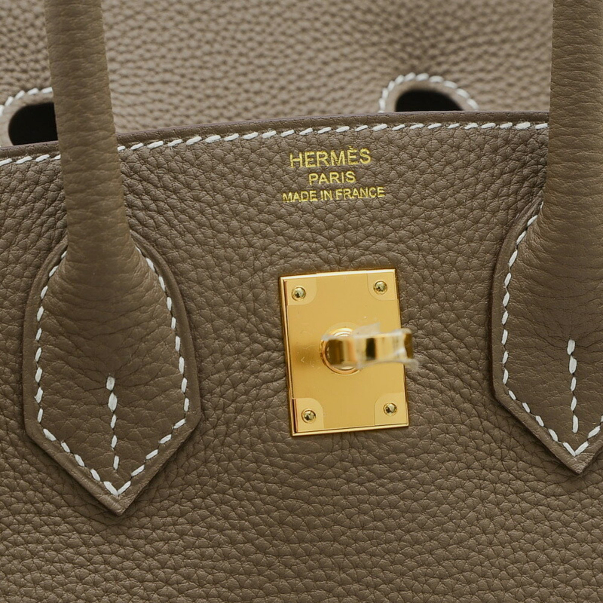 Hermes Etoupe Togo Birkin 25 Handbag