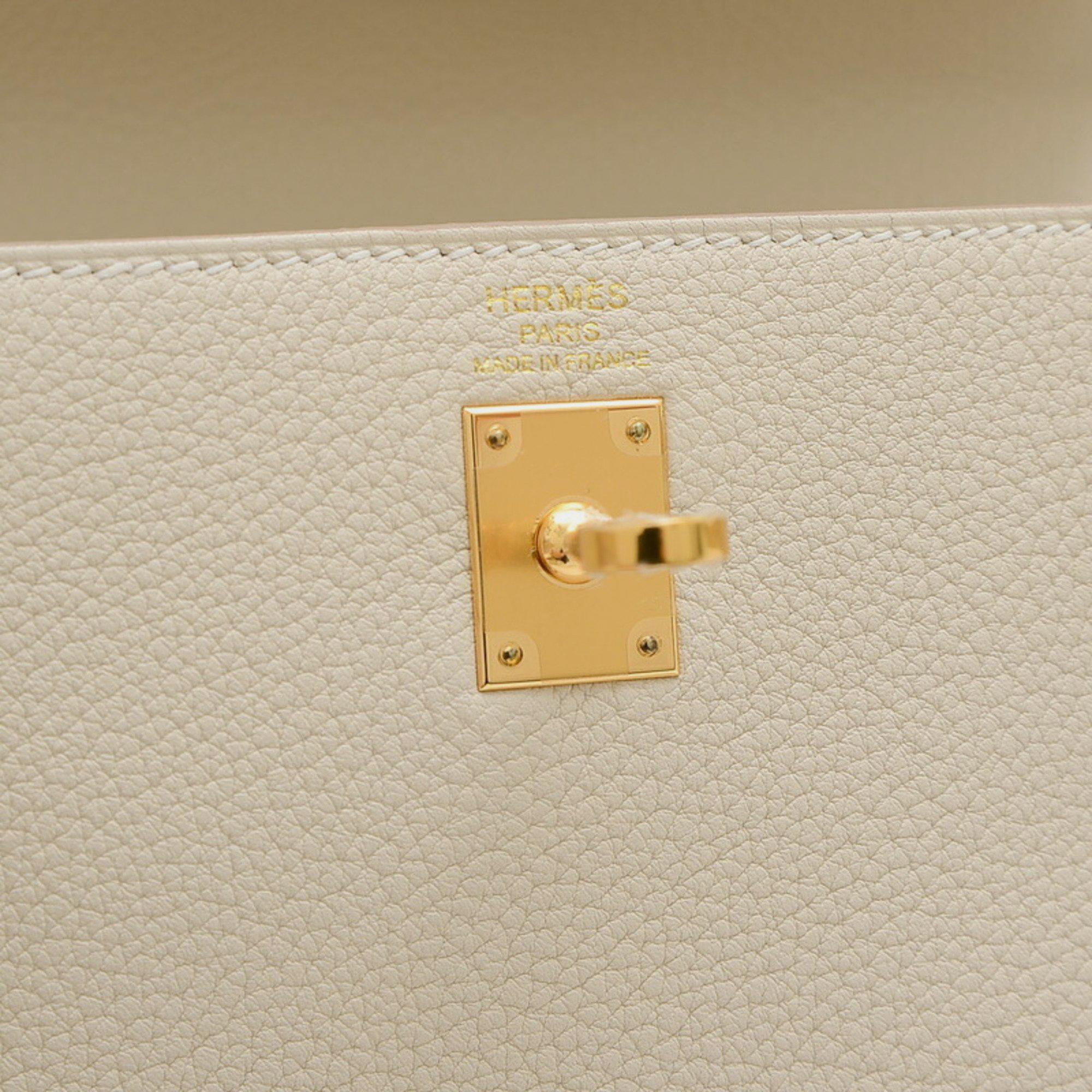 Hermes Cre Togo Kelly 25 Handbag