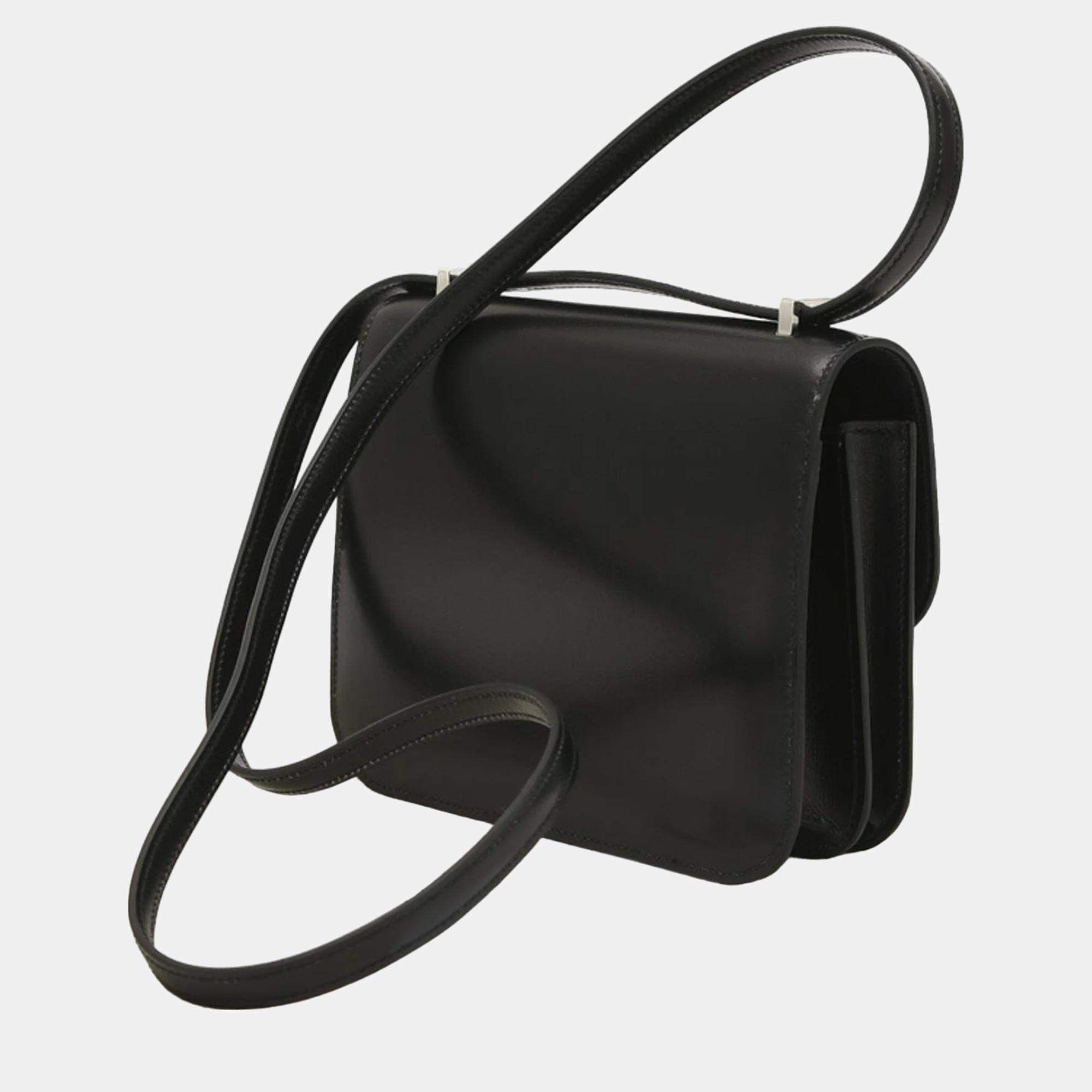 Hermes Black Box Calf Constance 18 Miroir Bag