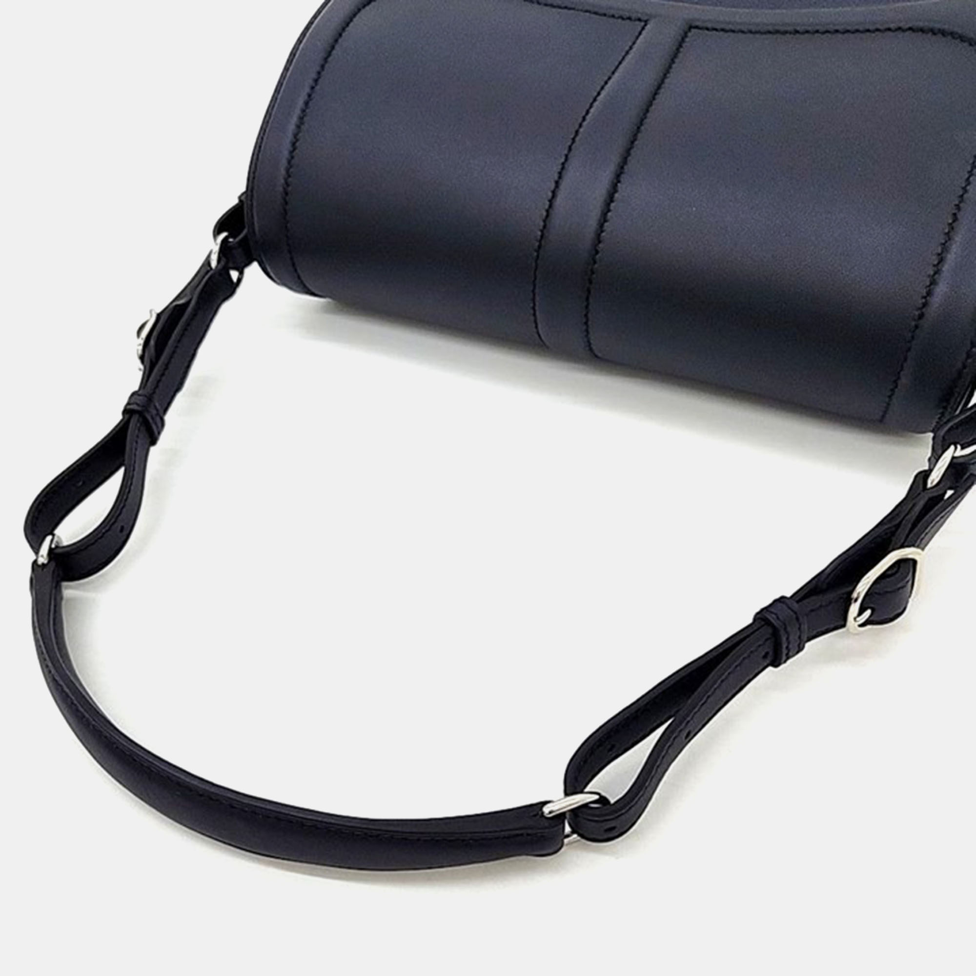 Hermes Black Leather Shoulder Bag