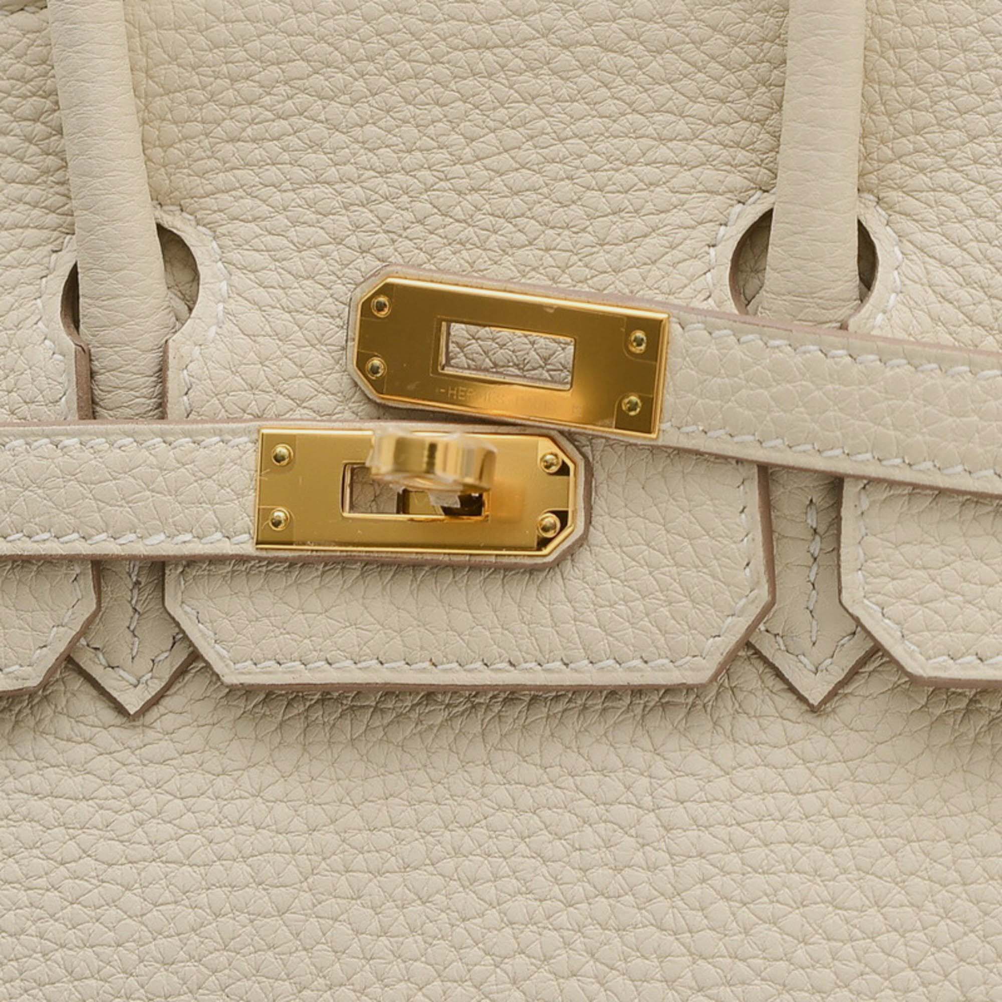 Hermes Cre Togo Birkin 25 Handbag