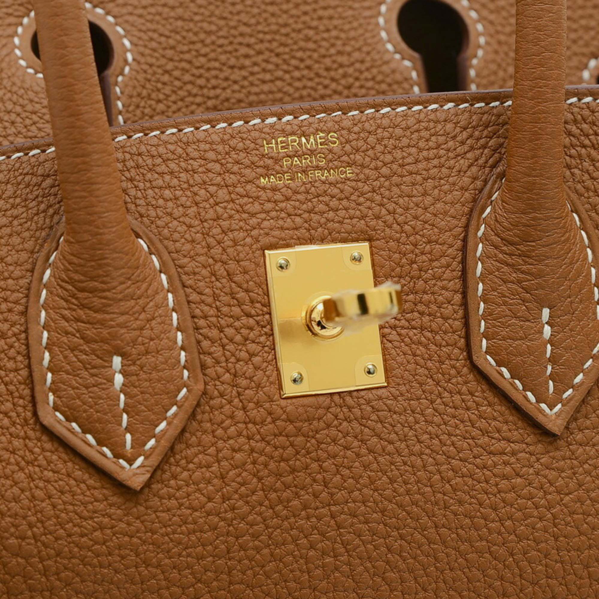 Hermes Gold Togo Birkin 25 Handbag