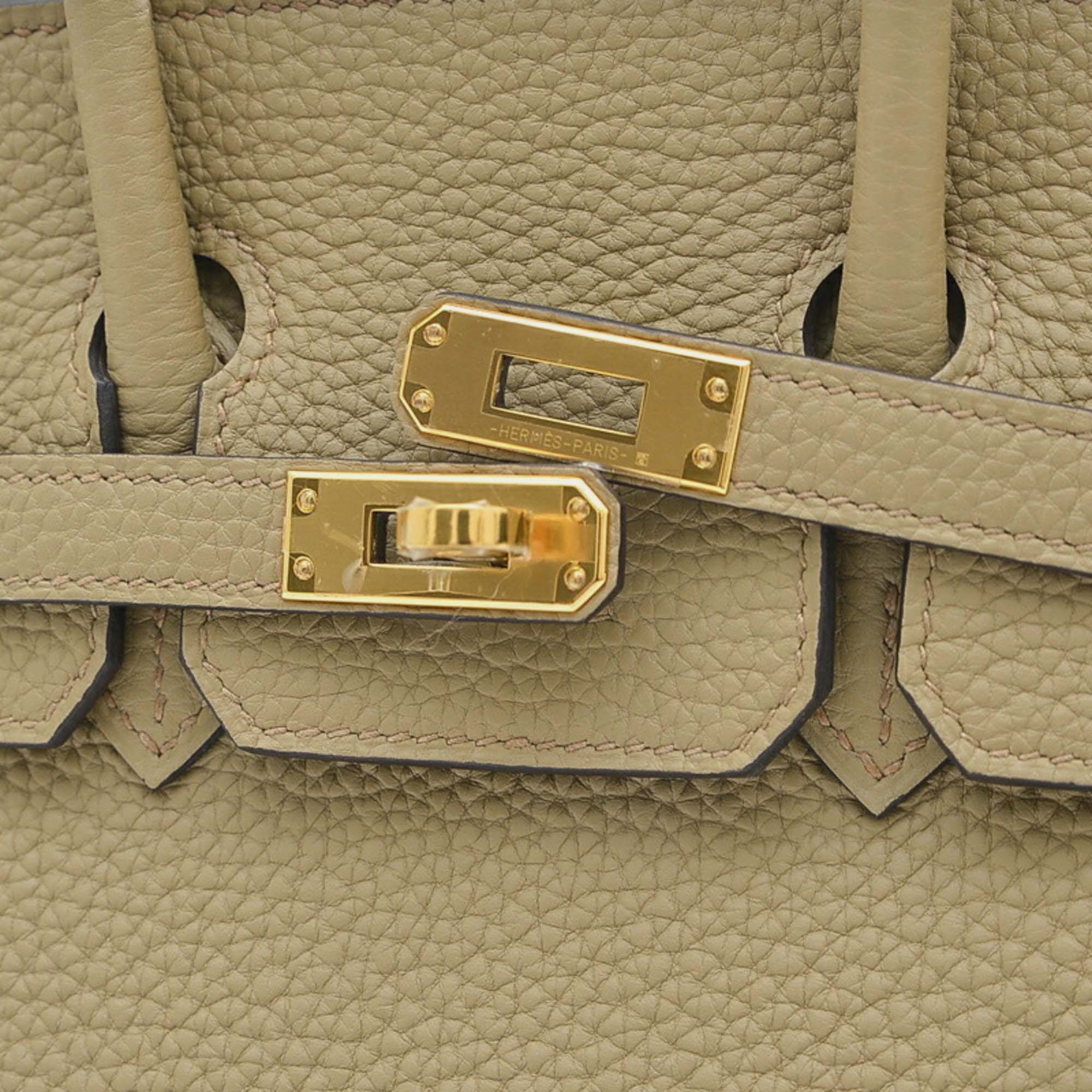 Hermes Beige Marfa Togo Birkin 25 Handbag