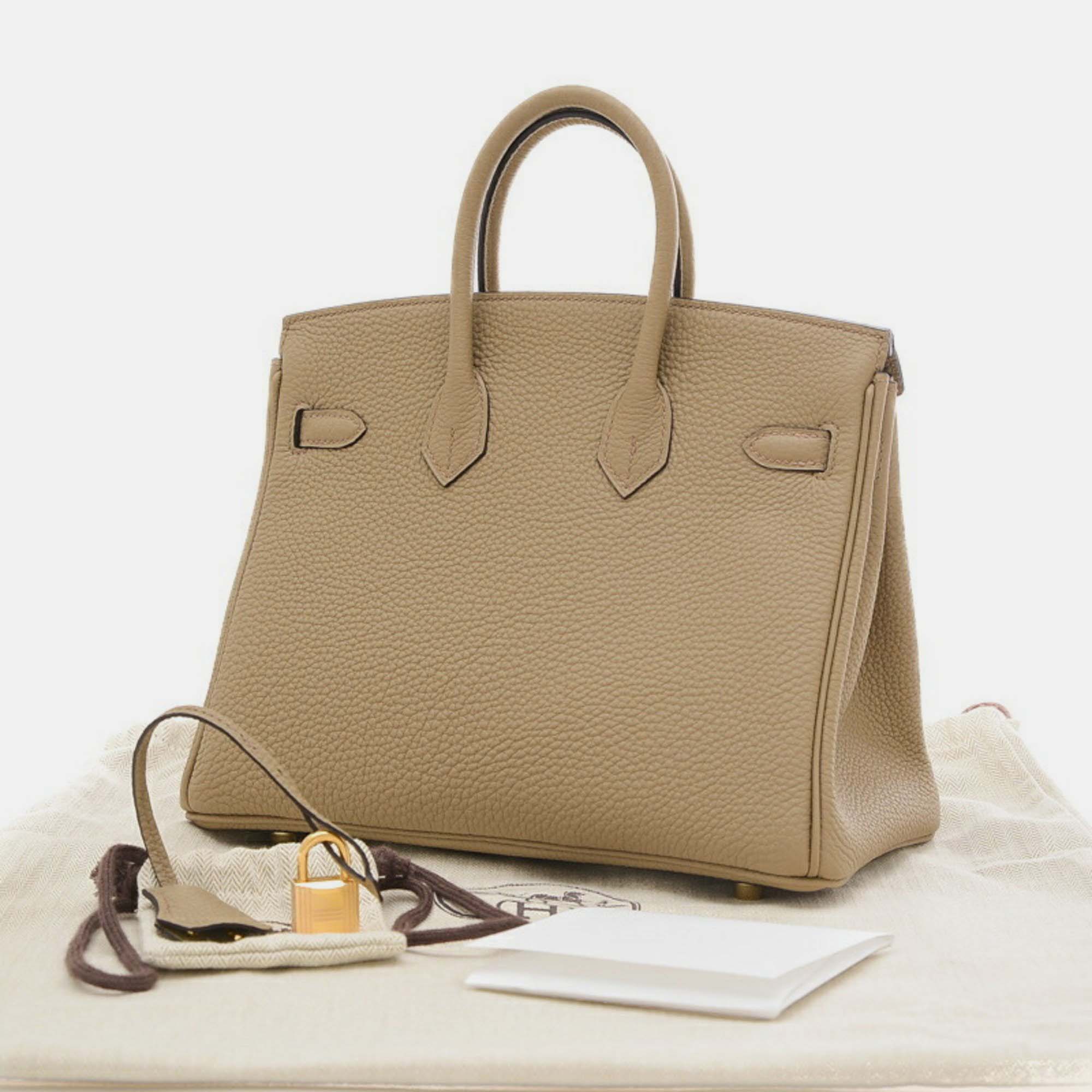 Hermes Beige Marfa Togo Birkin 25 Handbag