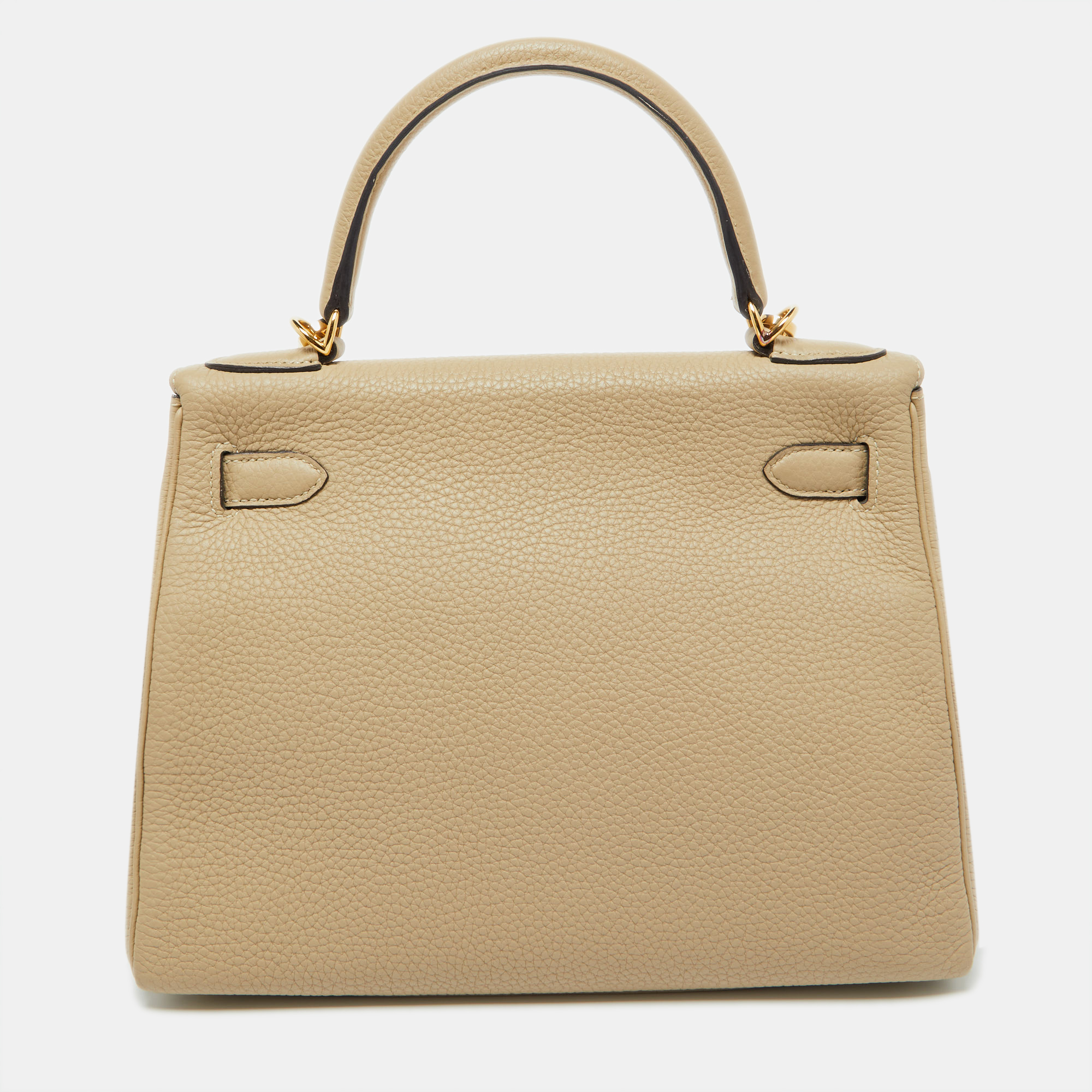 Hermès Trench Togo Leather Gold Finish Kelly Retourne 28 Bag