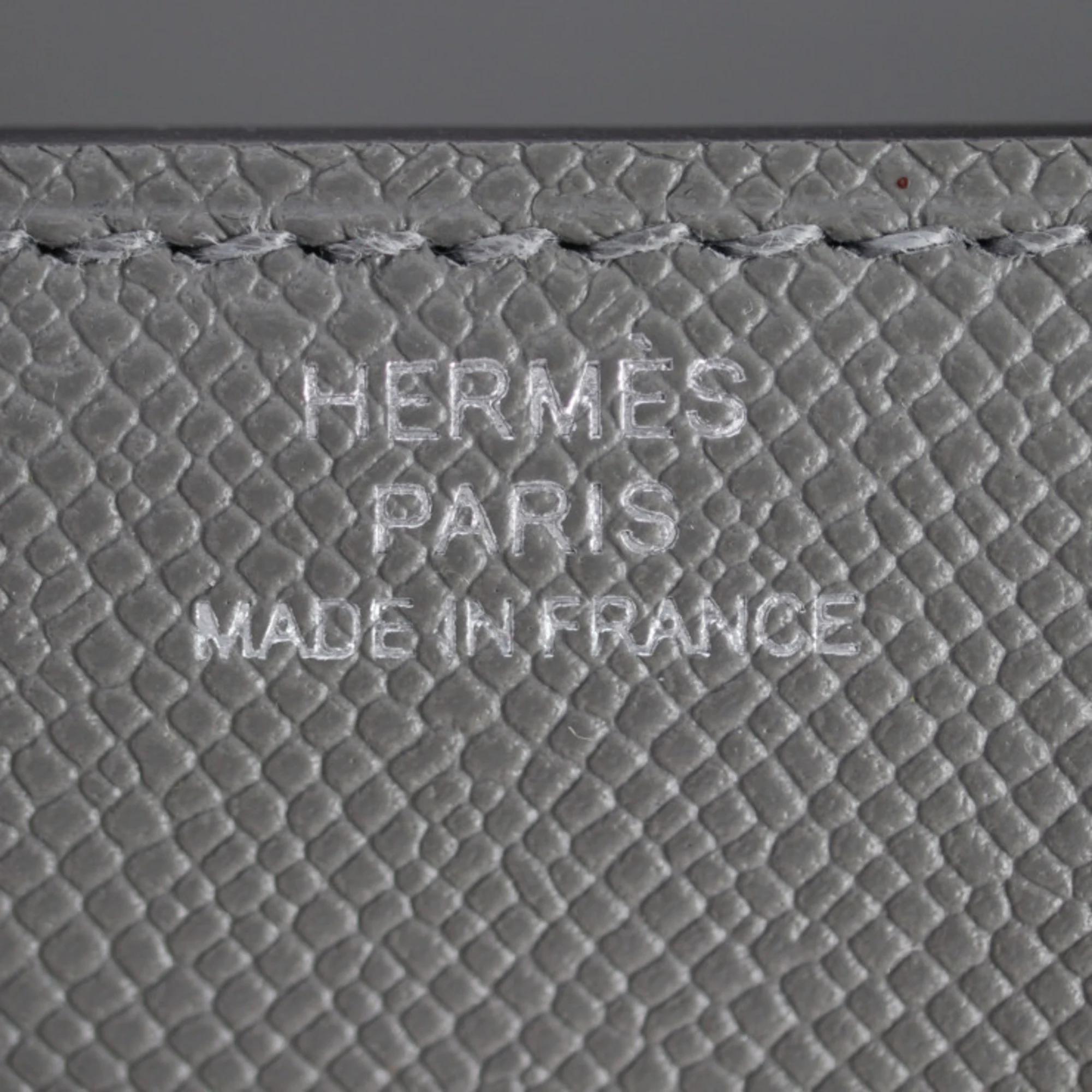 Hermes Veau Madame Grimeyer Kelly Pocket Wallet/Coin Case