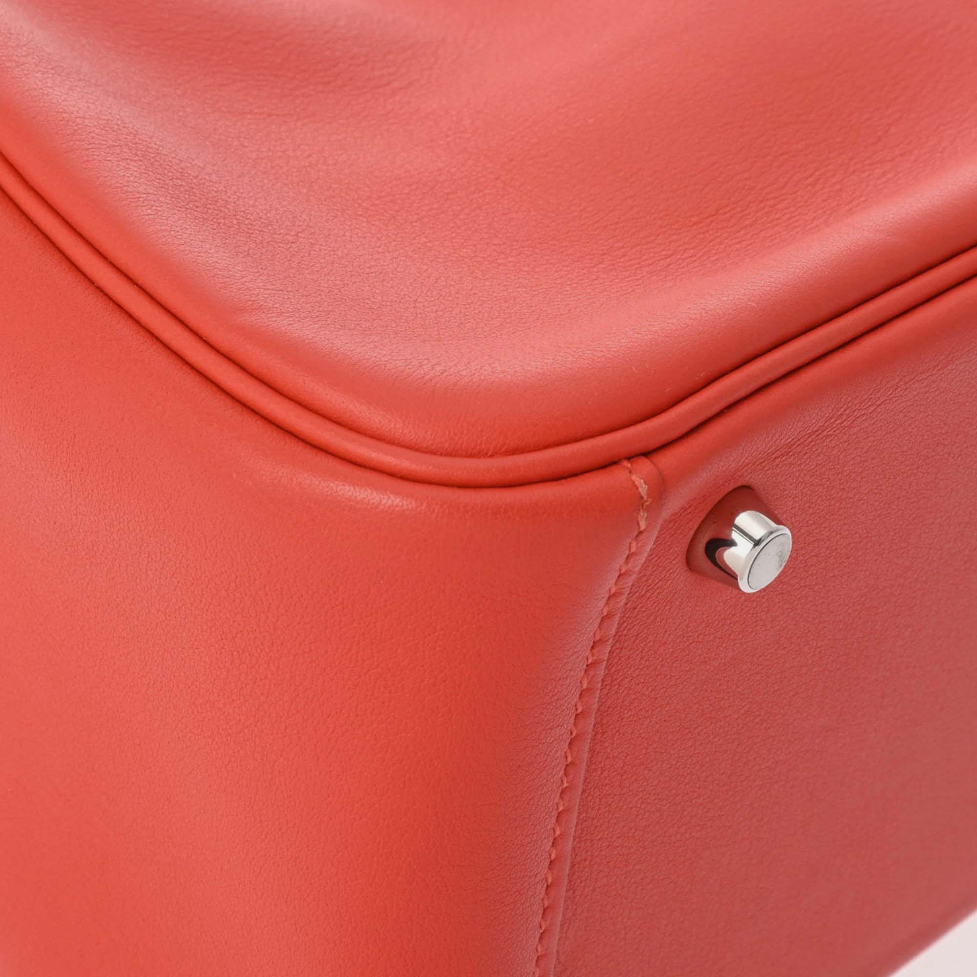 Hermes Lindy Rose Texas Swift Leather Bag