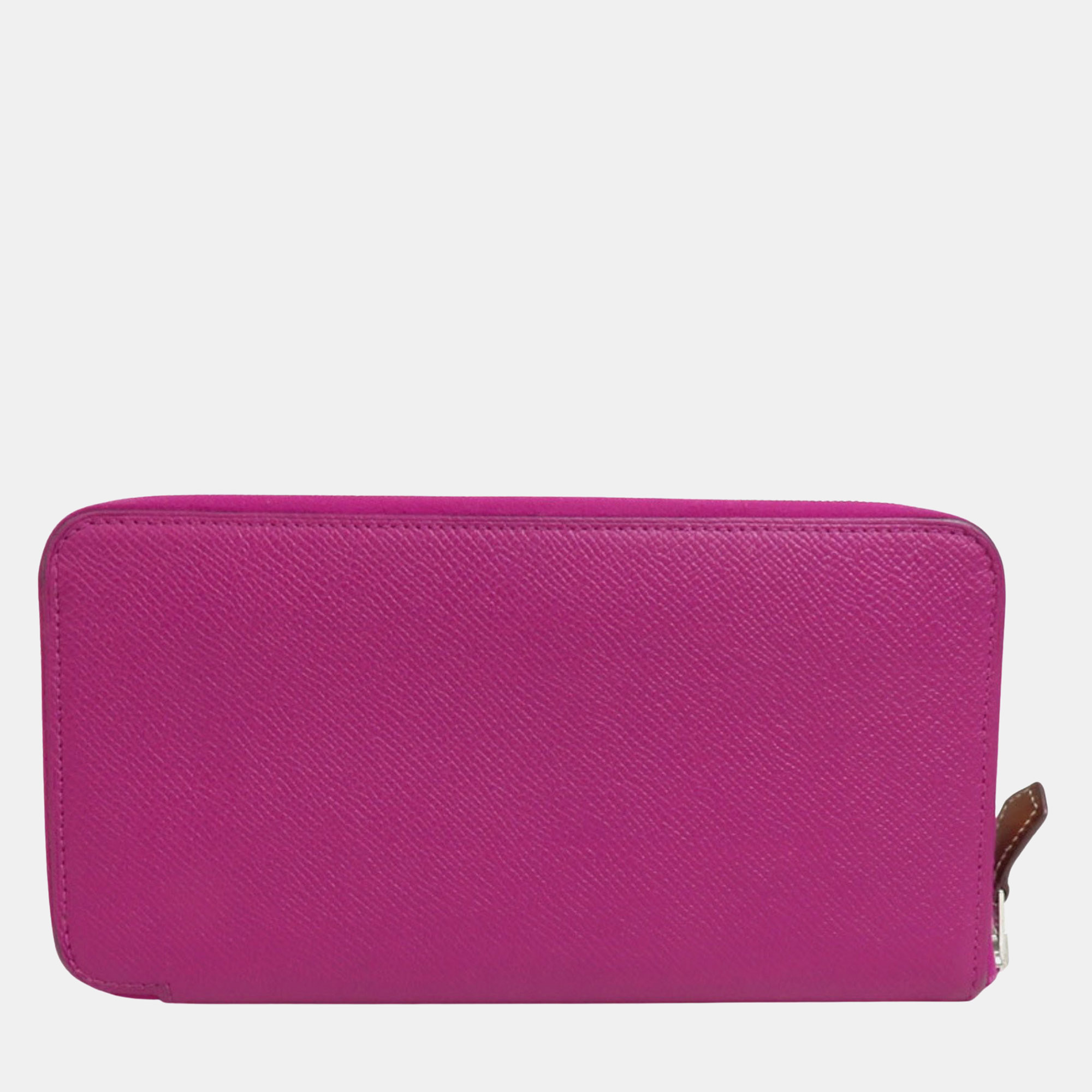 Hermes Purple Leather Silk'In Wallet