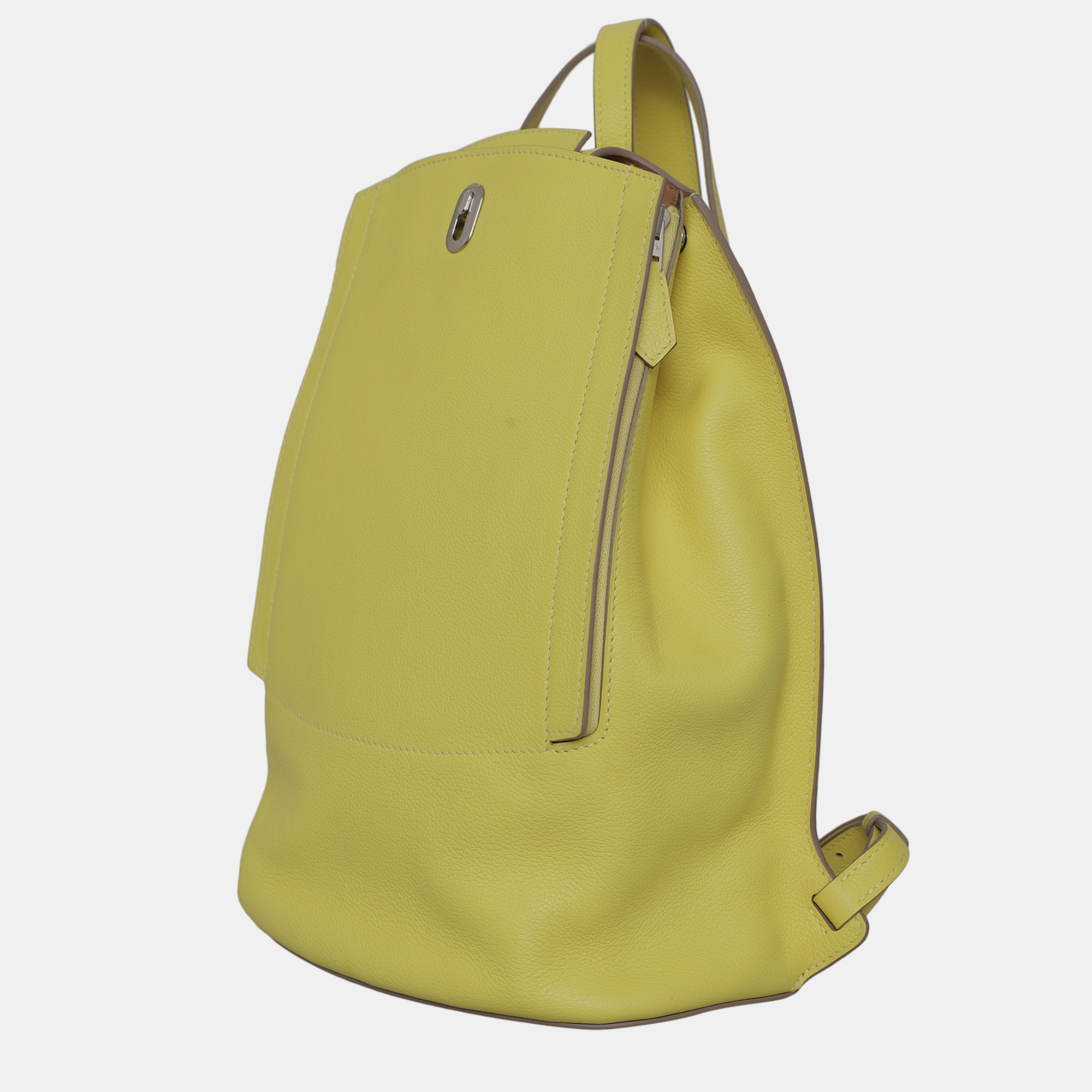 Hermes Lime Evercolor Leather GR24 Backpack