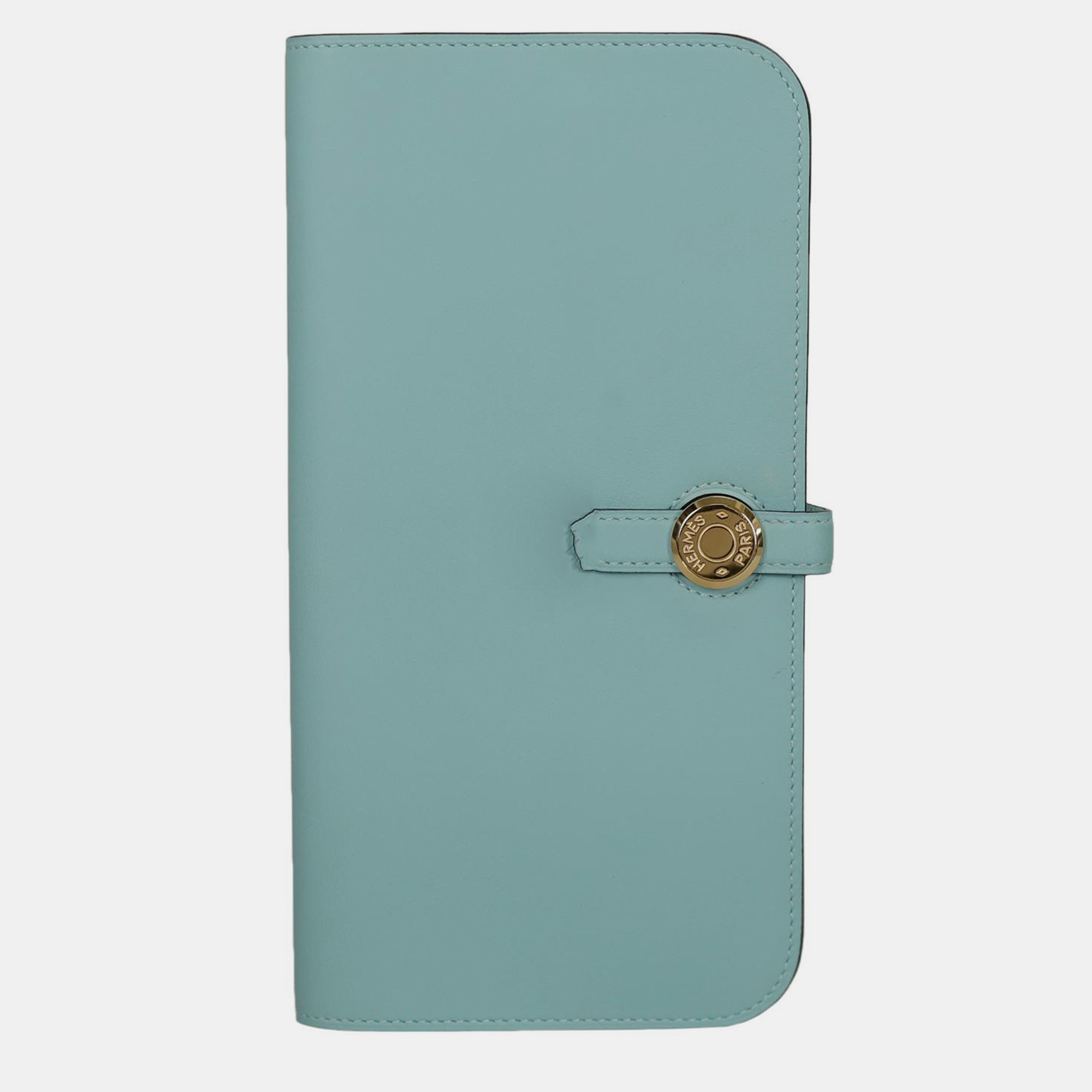 Hermes Blue Atoll Dogon Recto-Veau Wallet