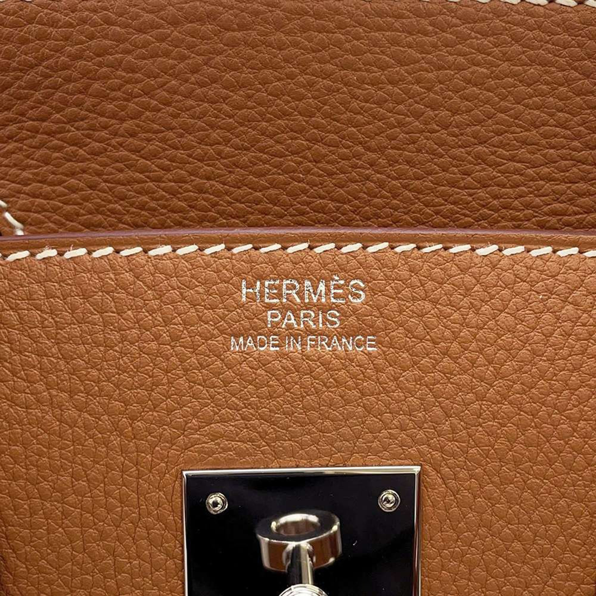 Hermes Gold Togo Leather Birkin Bag Size 30