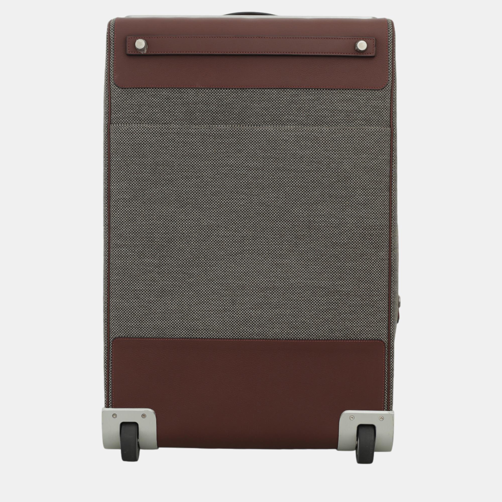 Hermes Grey/Brown Caleche Express Luggage