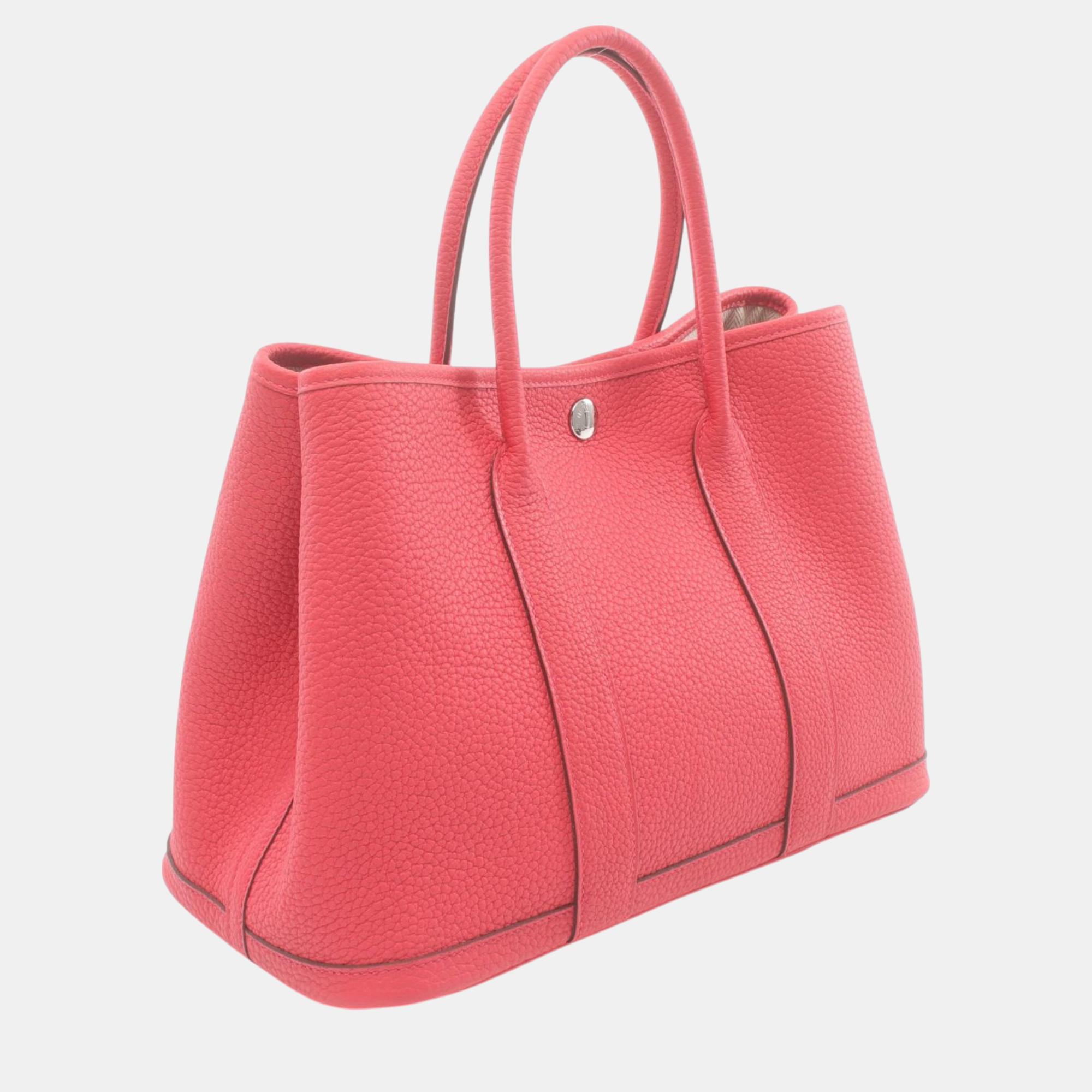 Hermes Garden Party TPM Tote Bag Pink