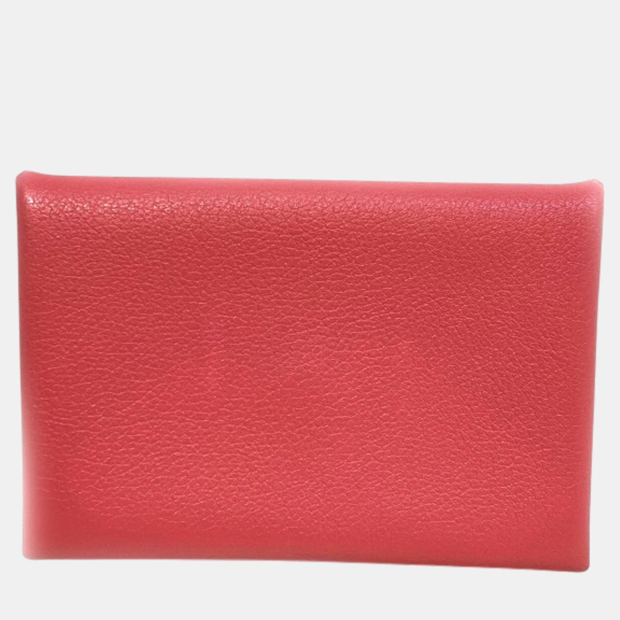 Hermes Calvi Leather Card Holder