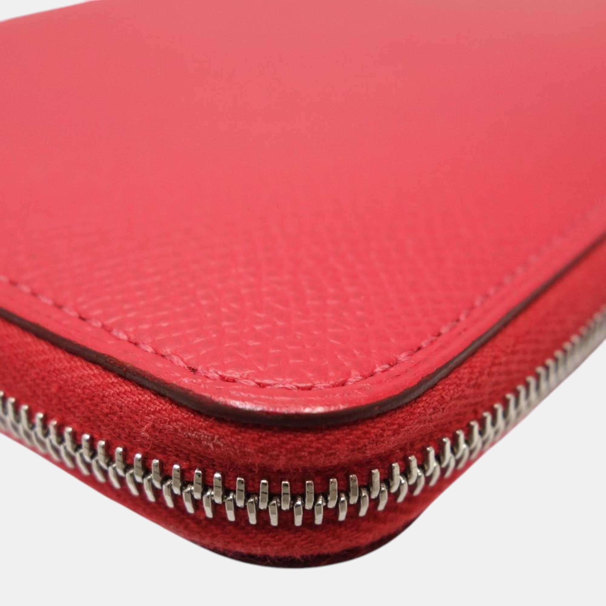 Hermes Azap Long Silk'in Wallet Red