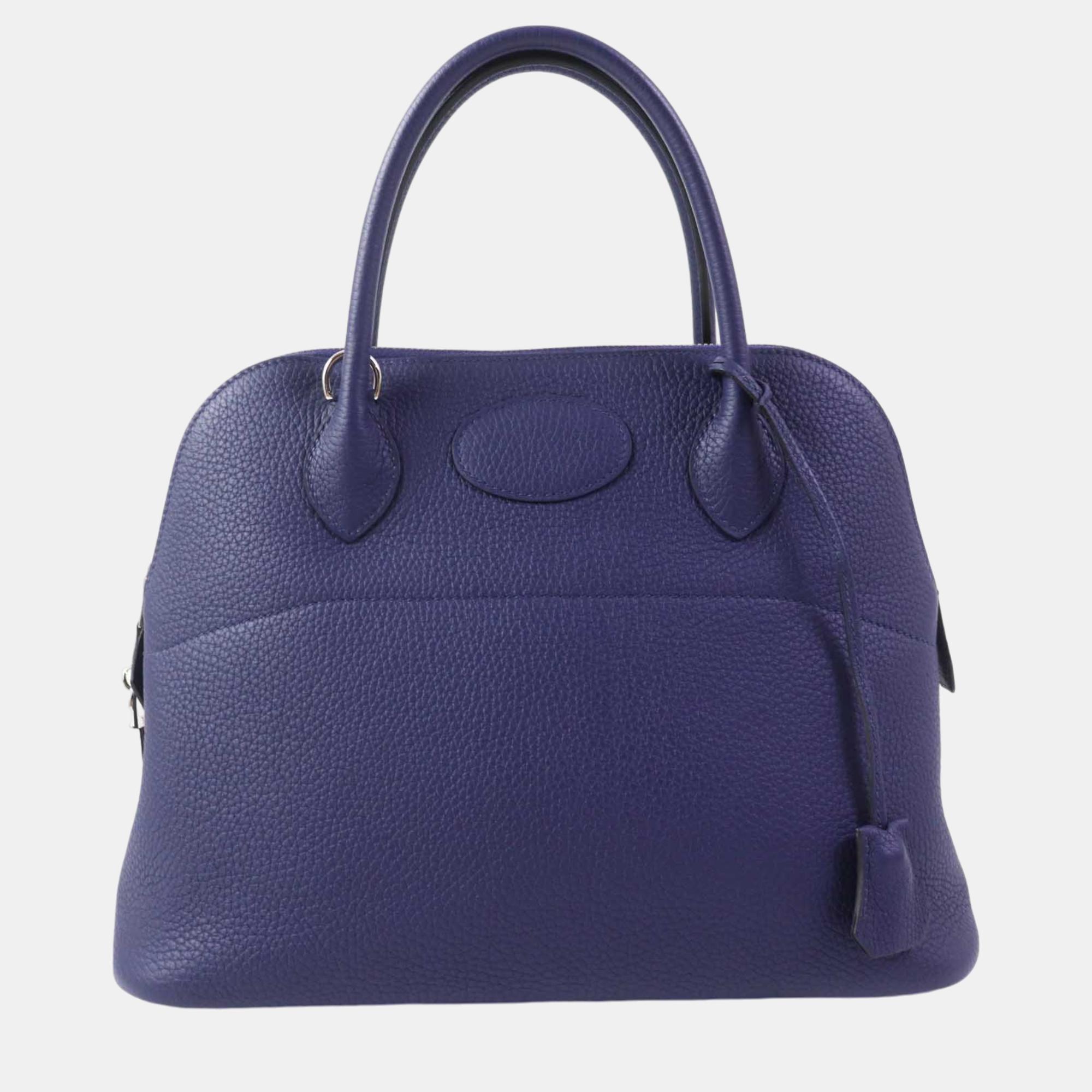 Hermes Bored 31 Clemence Handbag Y2020 Blue Others