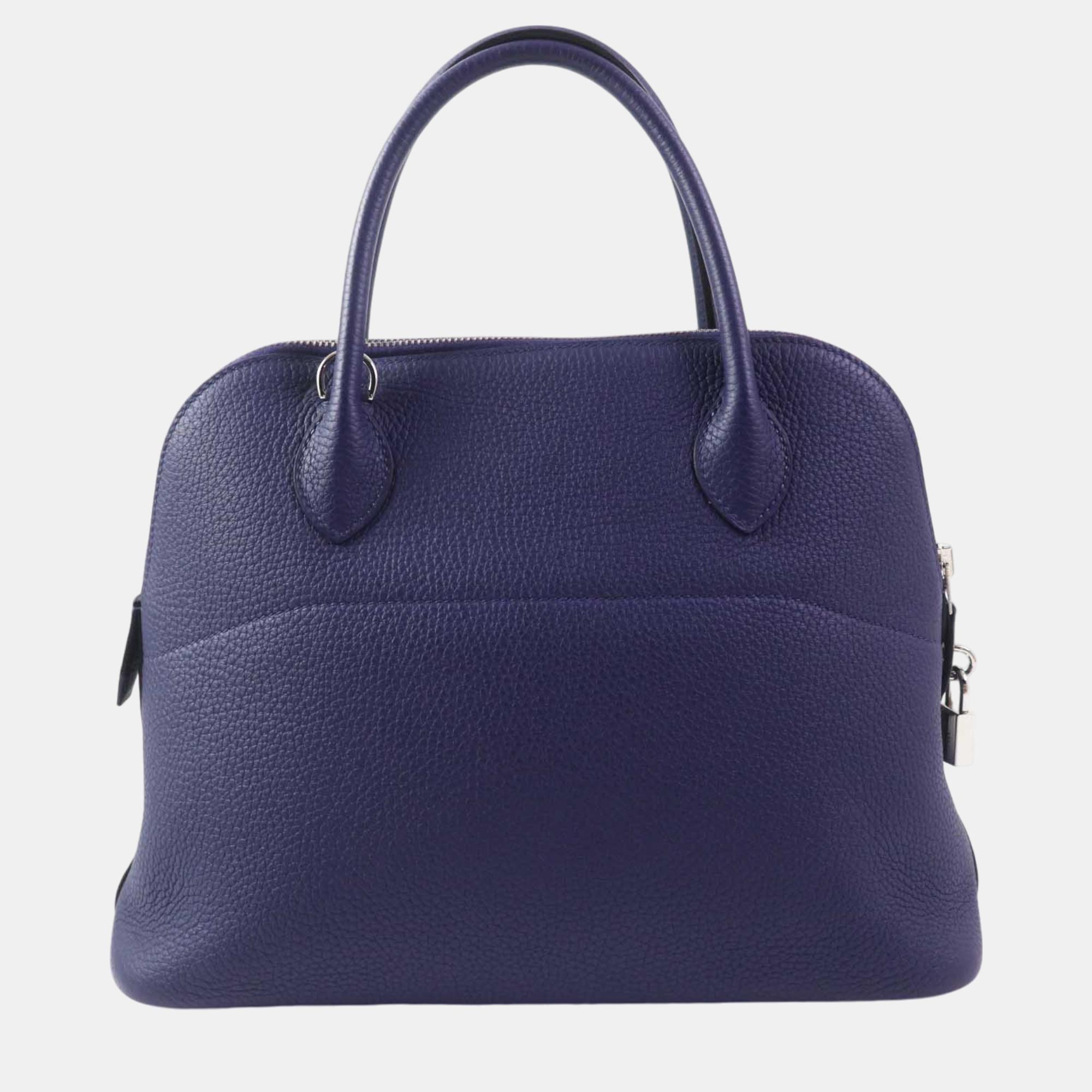 Hermes Bored 31 Clemence Handbag Y2020 Blue Others