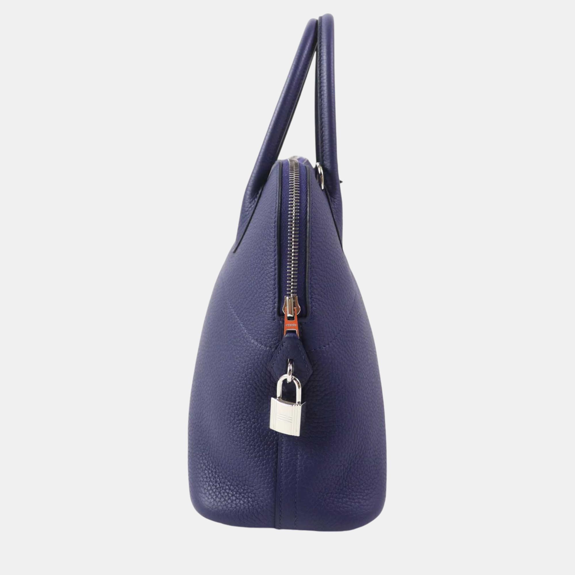 Hermes Bored 31 Clemence Handbag Y2020 Blue Others