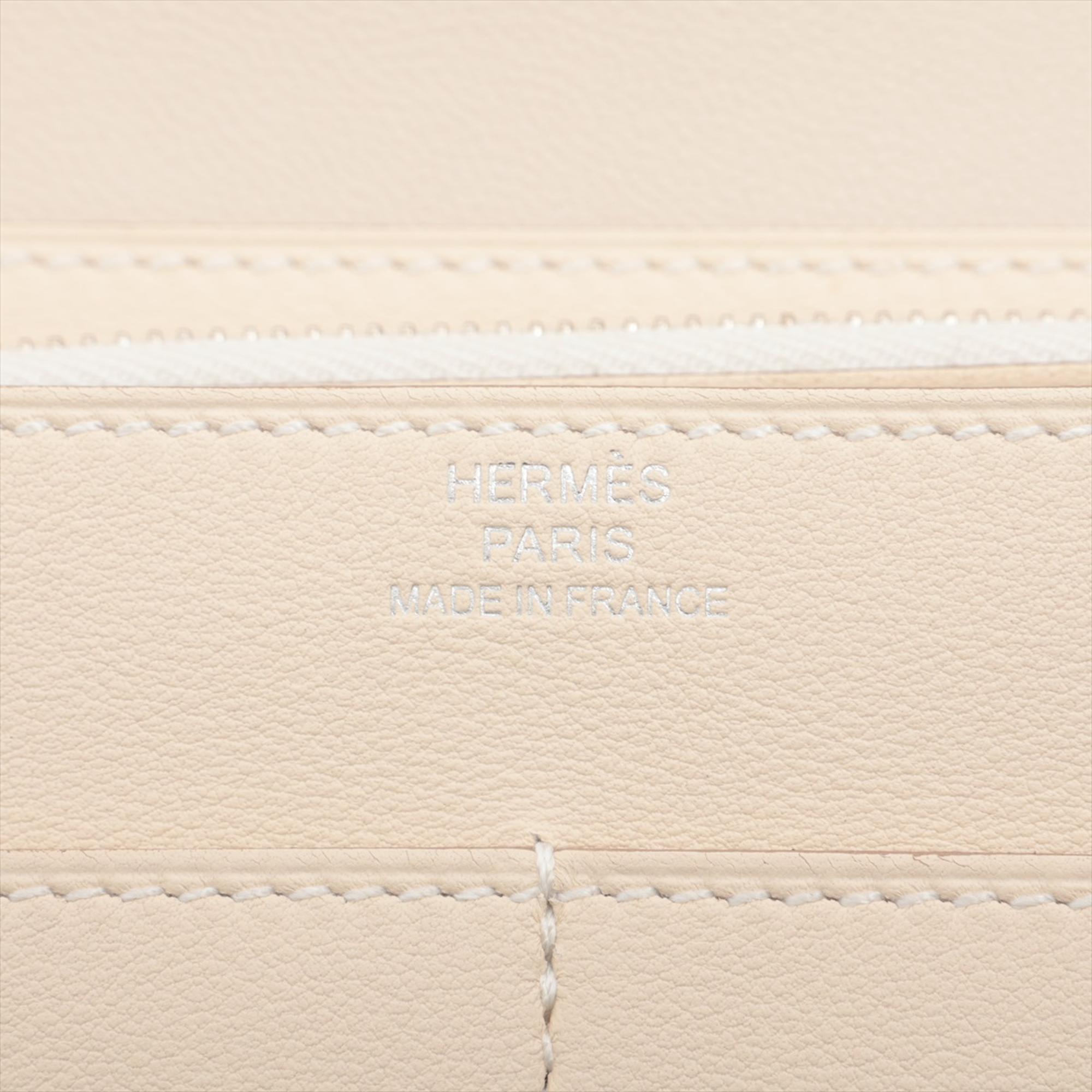 Hermes Beige Leather Dogon Wallet