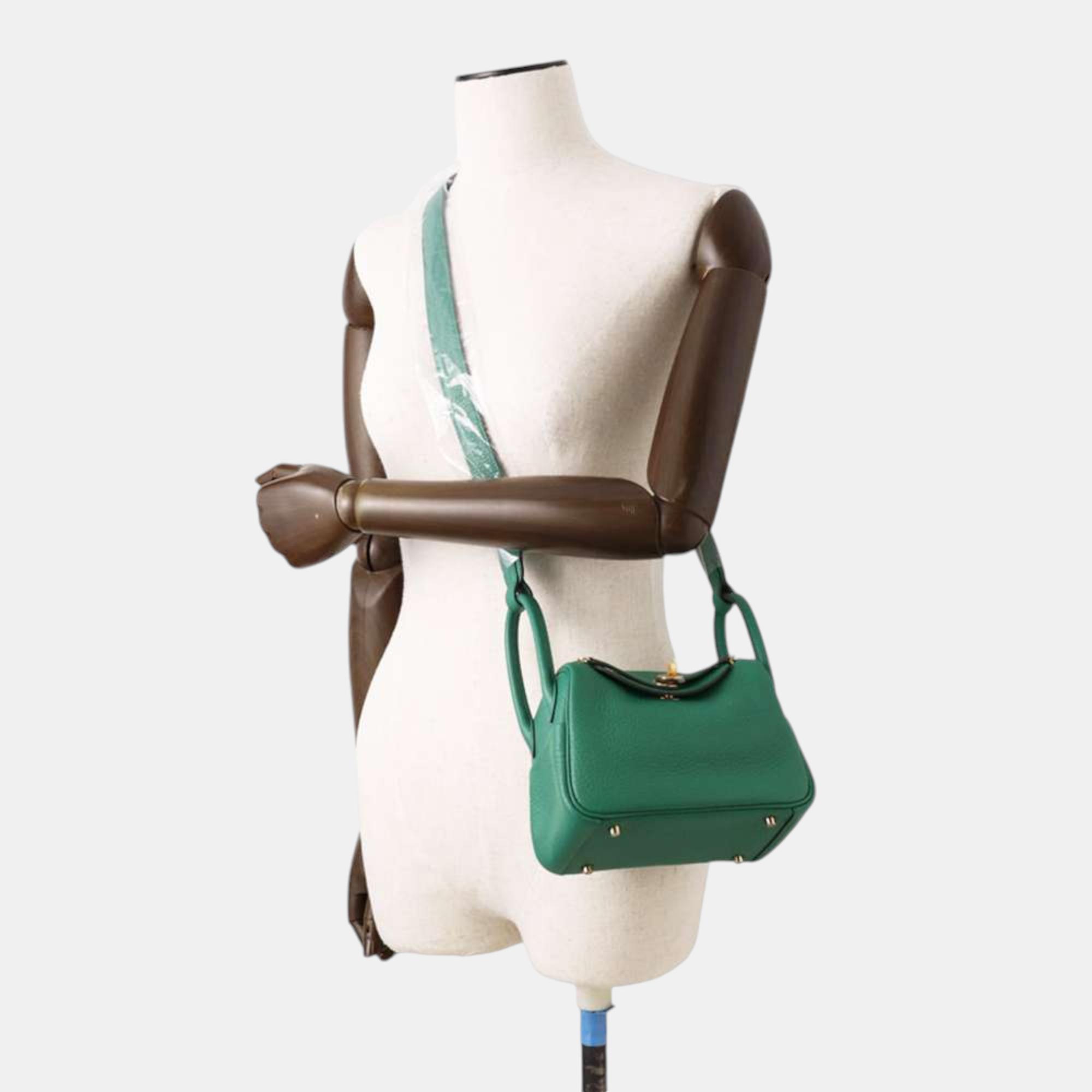 Hermes Lindy Vert Vertigo Taurillon Clemence Size Mini