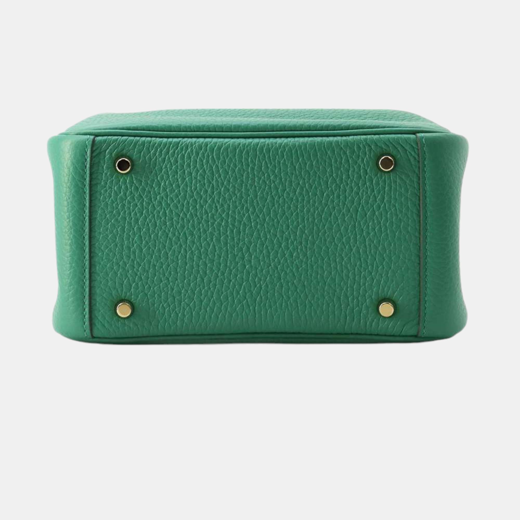 Hermes Lindy Vert Vertigo Taurillon Clemence Size Mini