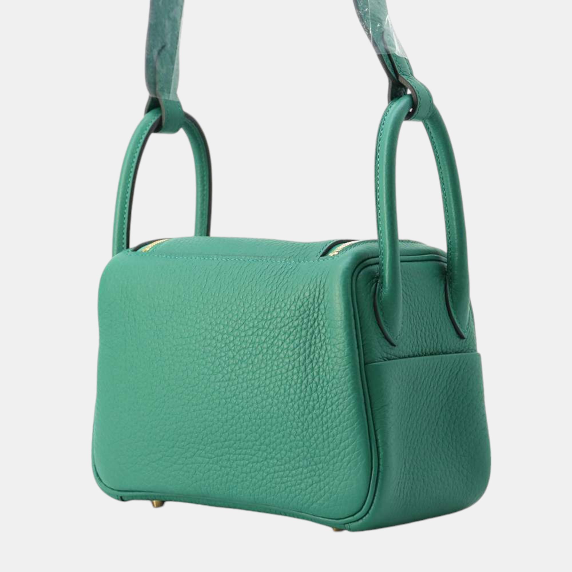 Hermes Lindy Vert Vertigo Taurillon Clemence Size Mini