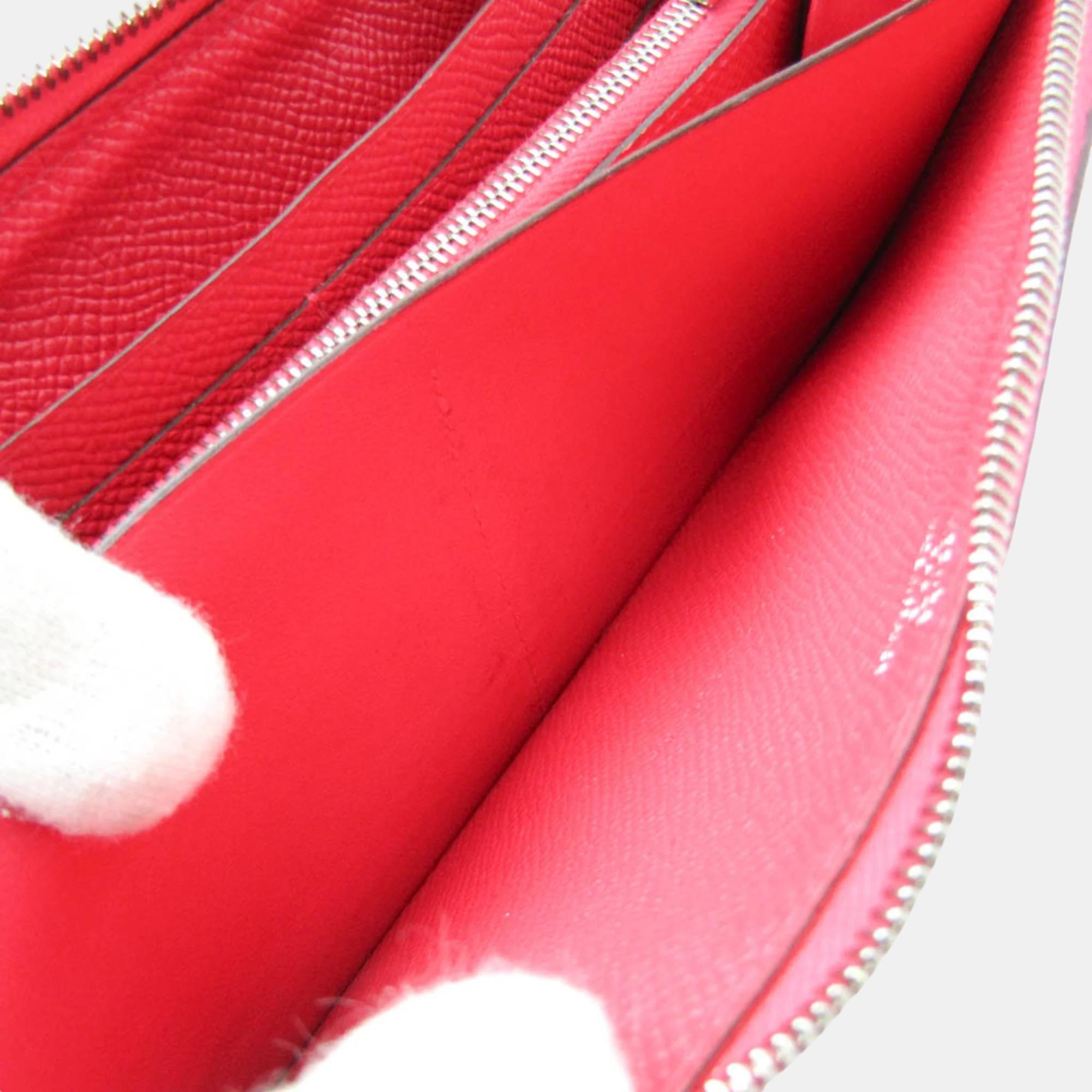 Hermes Pink Asap Long Epsom Leather Long Wallet