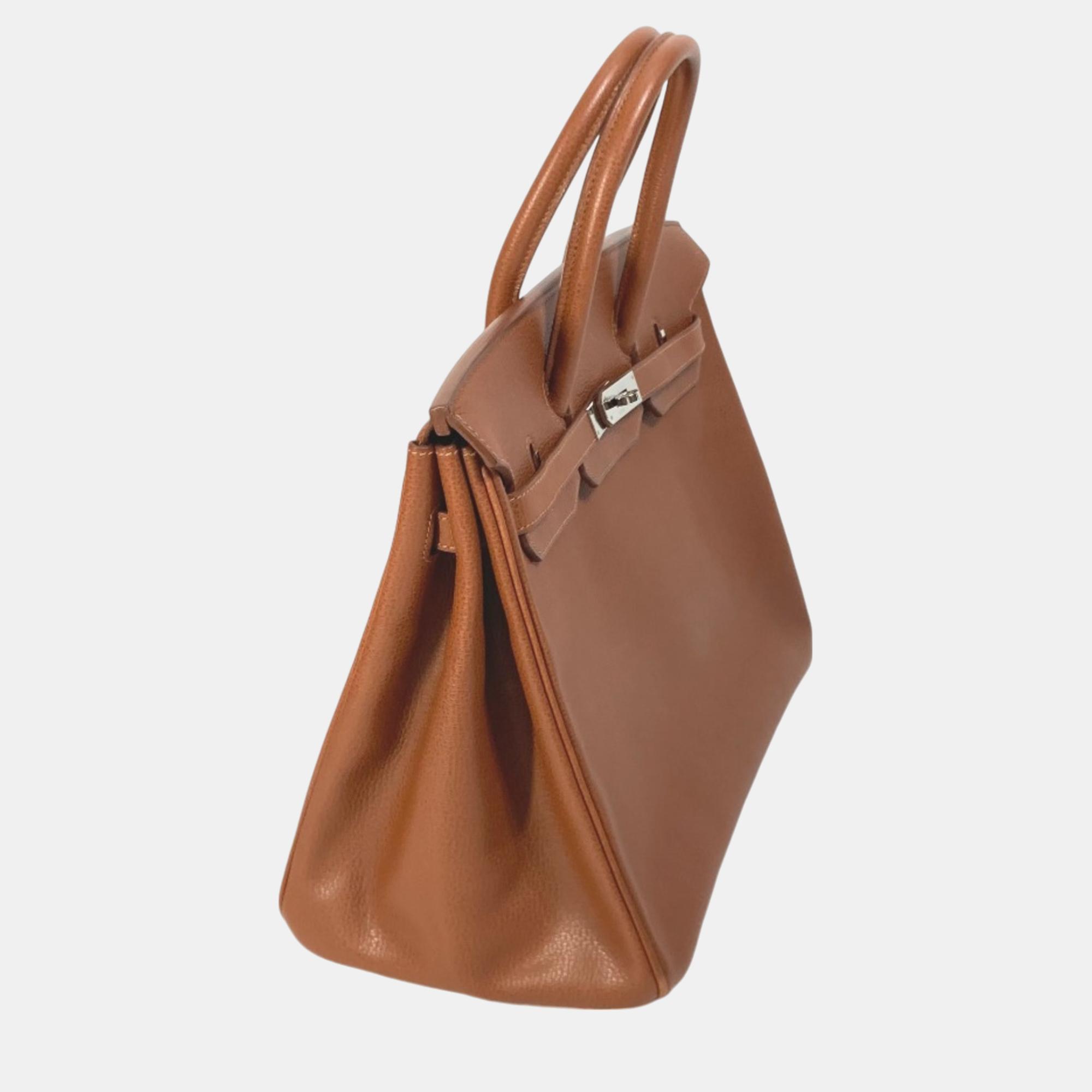 Hermes Noisette Brown Turn Lock Bag