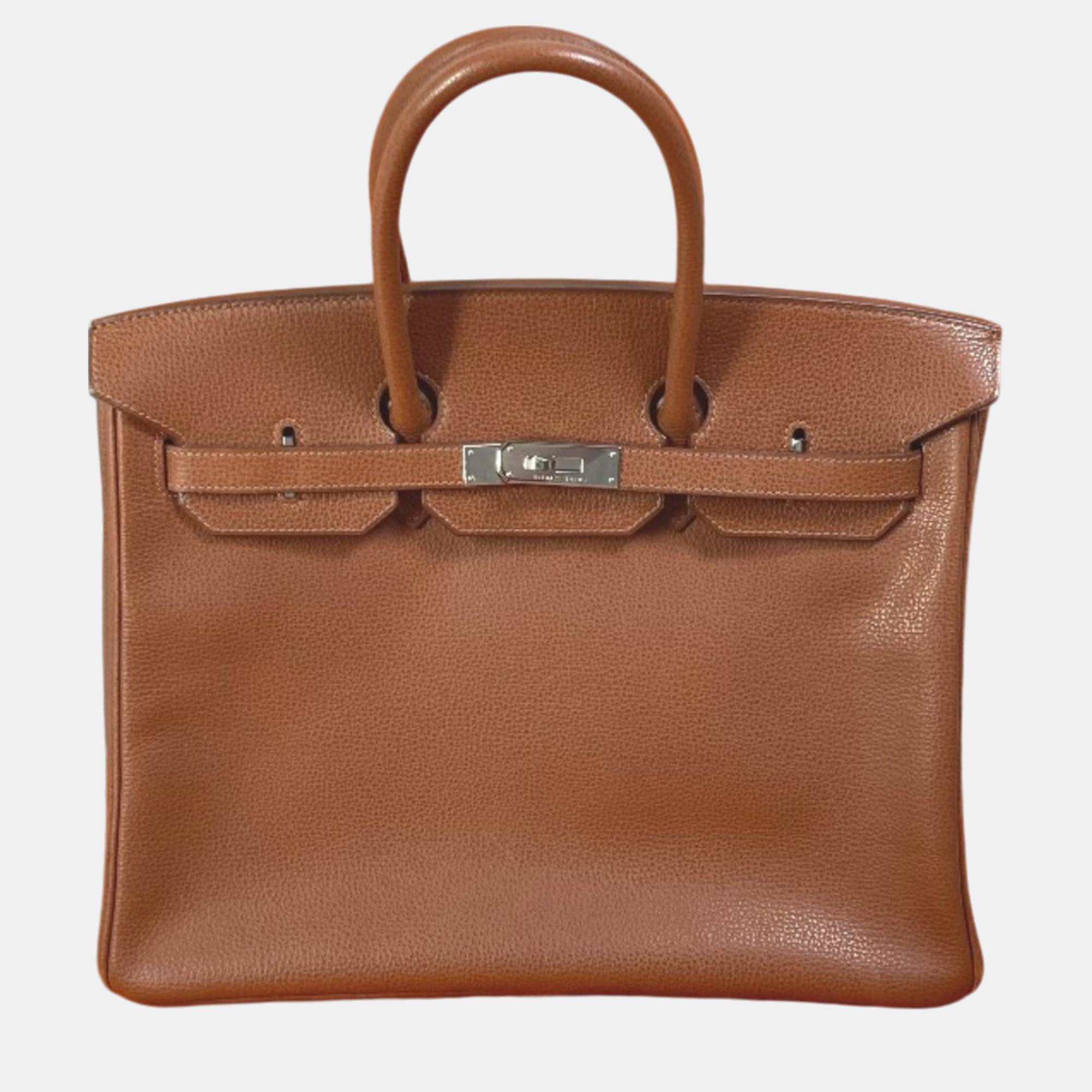 Hermes Noisette Brown Turn Lock Bag