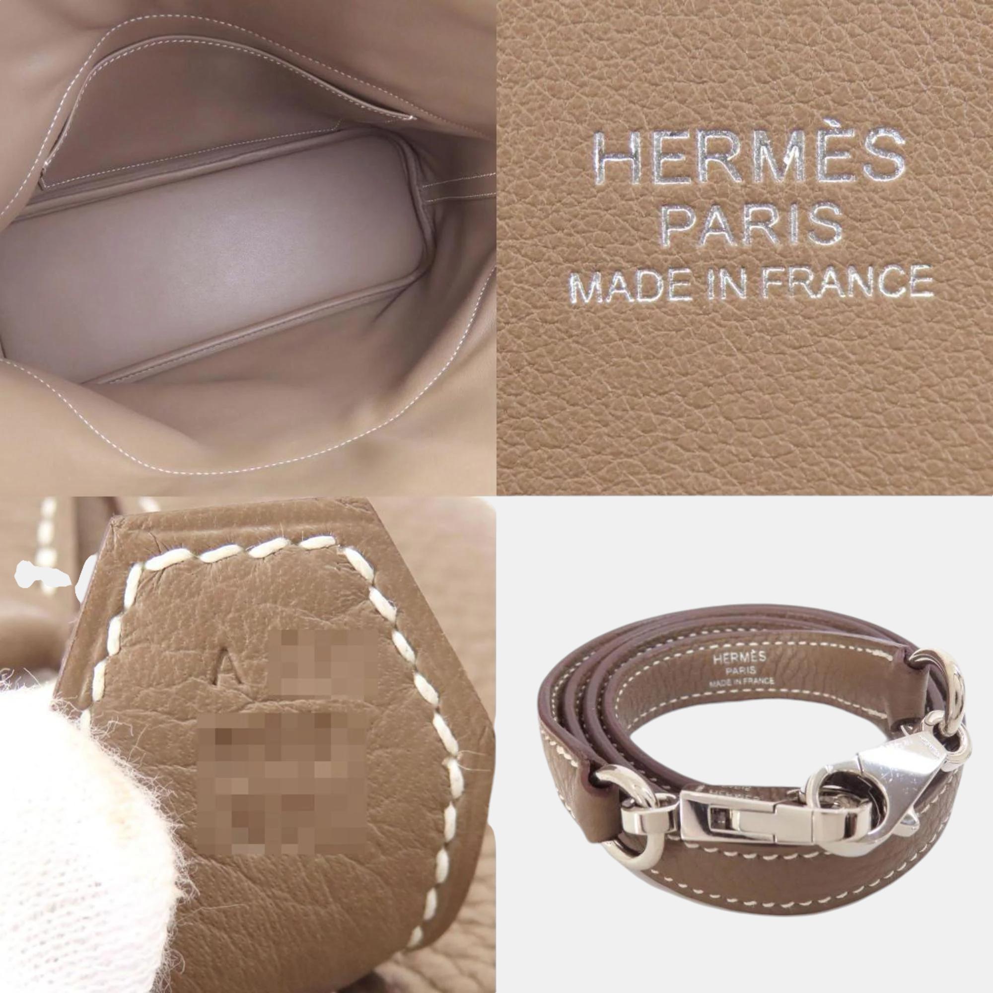 Hermes Taurillon Bolide 31 Etoupe Handbag