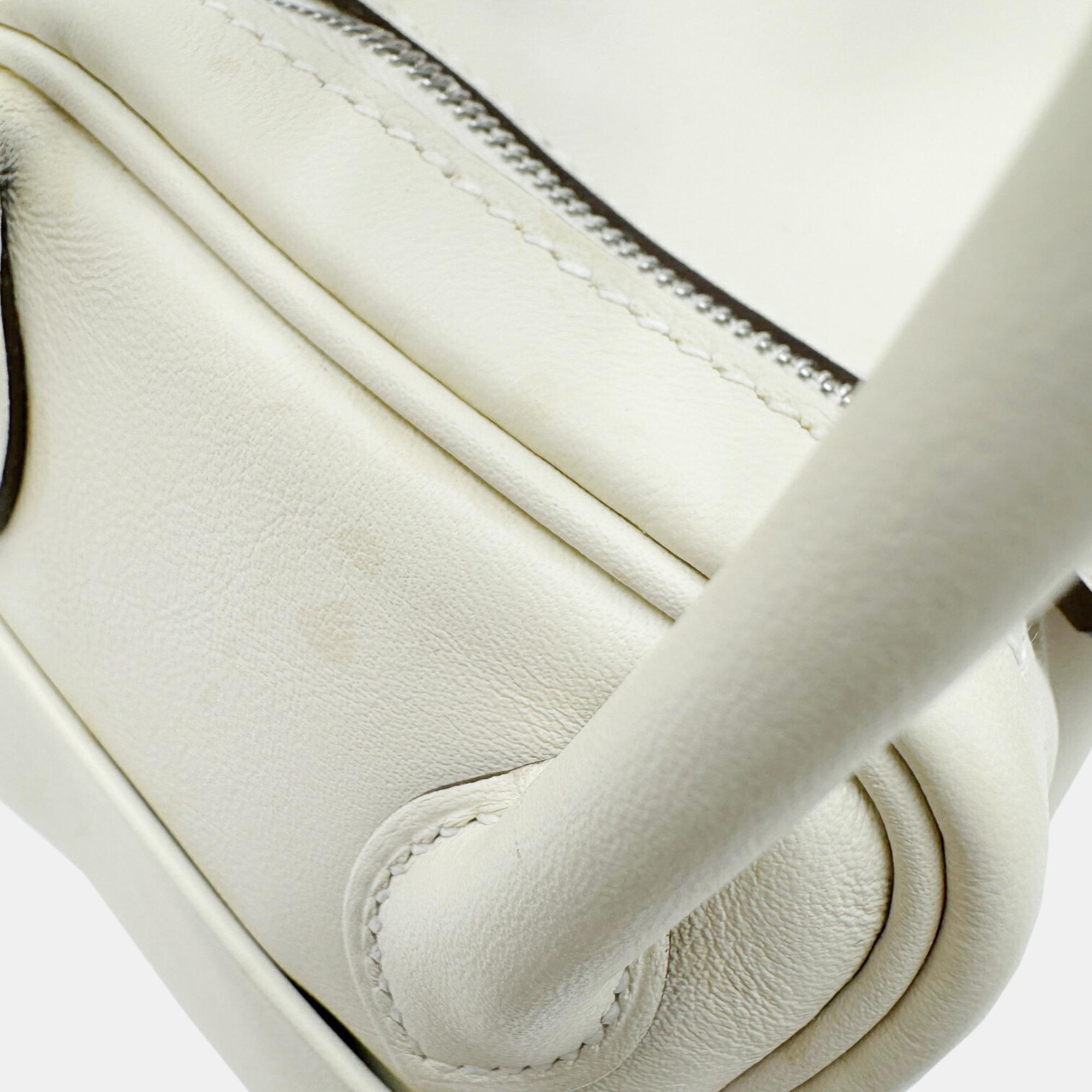 Hermes Ivory Lindy Verso Swift Nata Sesame Mini Bag