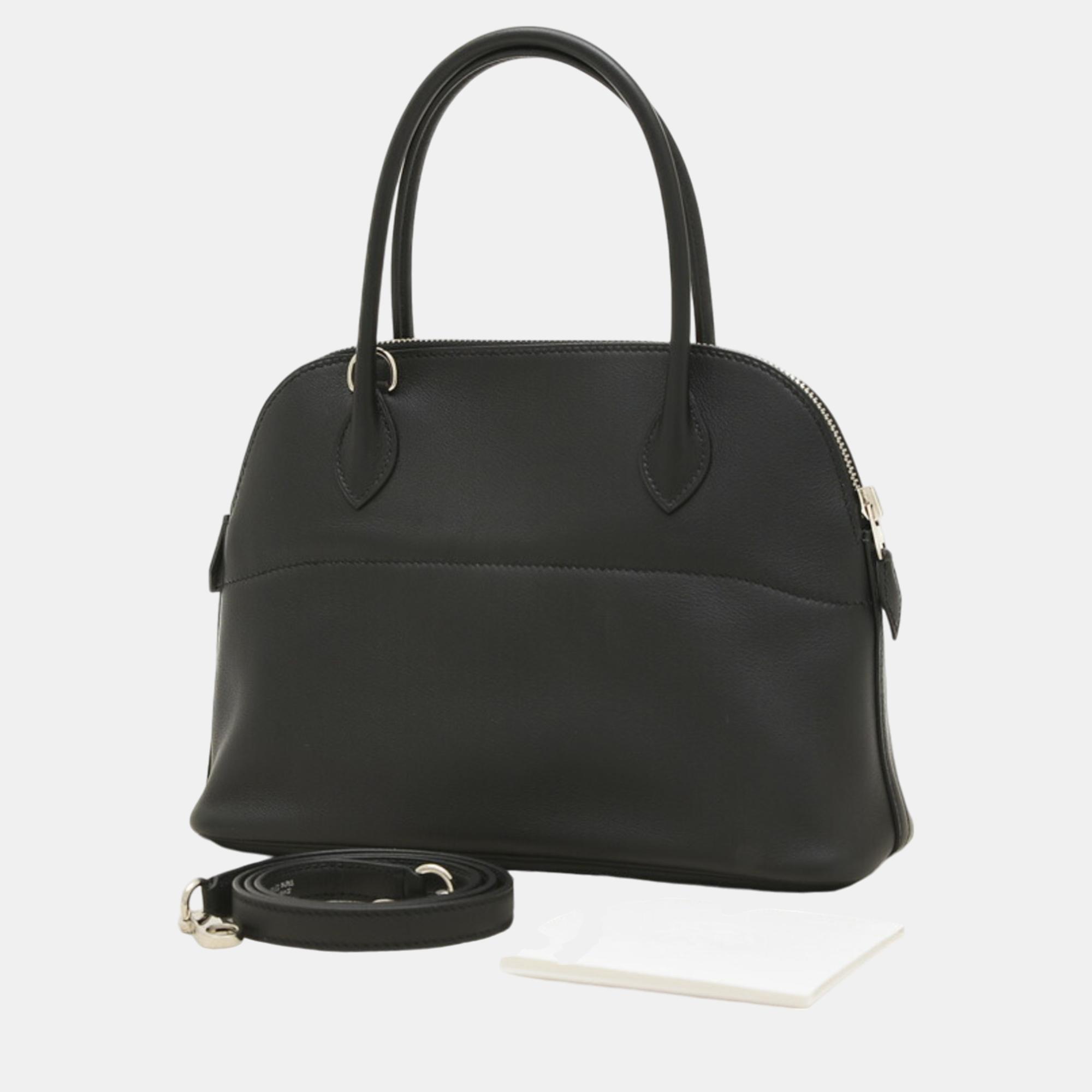 Hermes Black Swift Bolide 27 Handbag