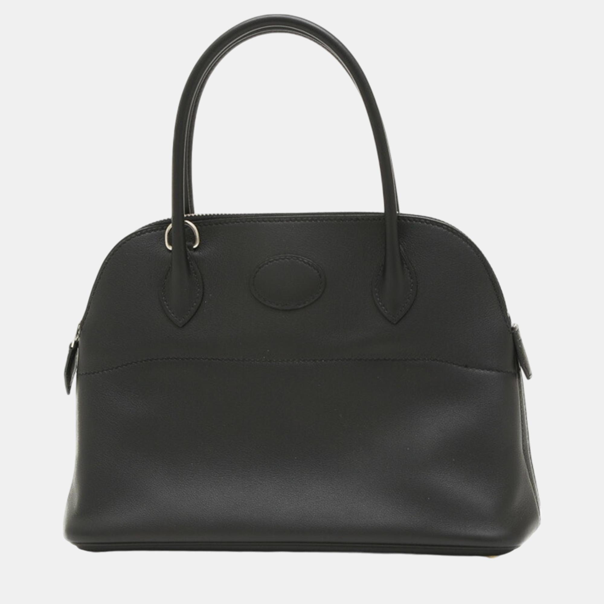 Hermes Black Swift Bolide 27 Handbag