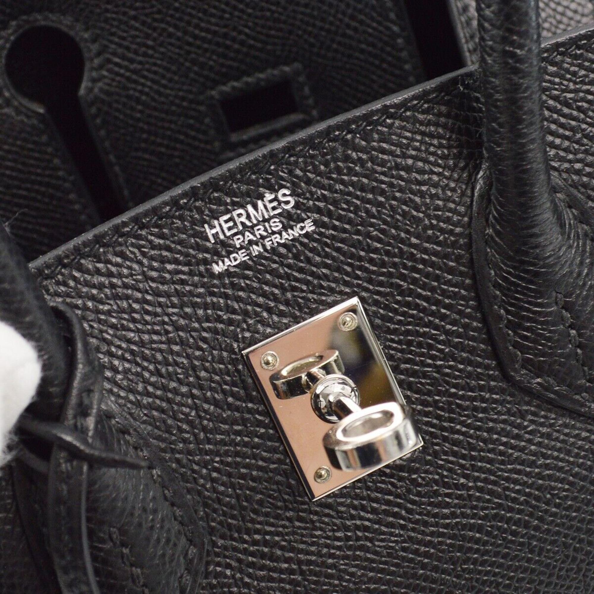 Hermes Black Epsom Birkin 25 Handbag