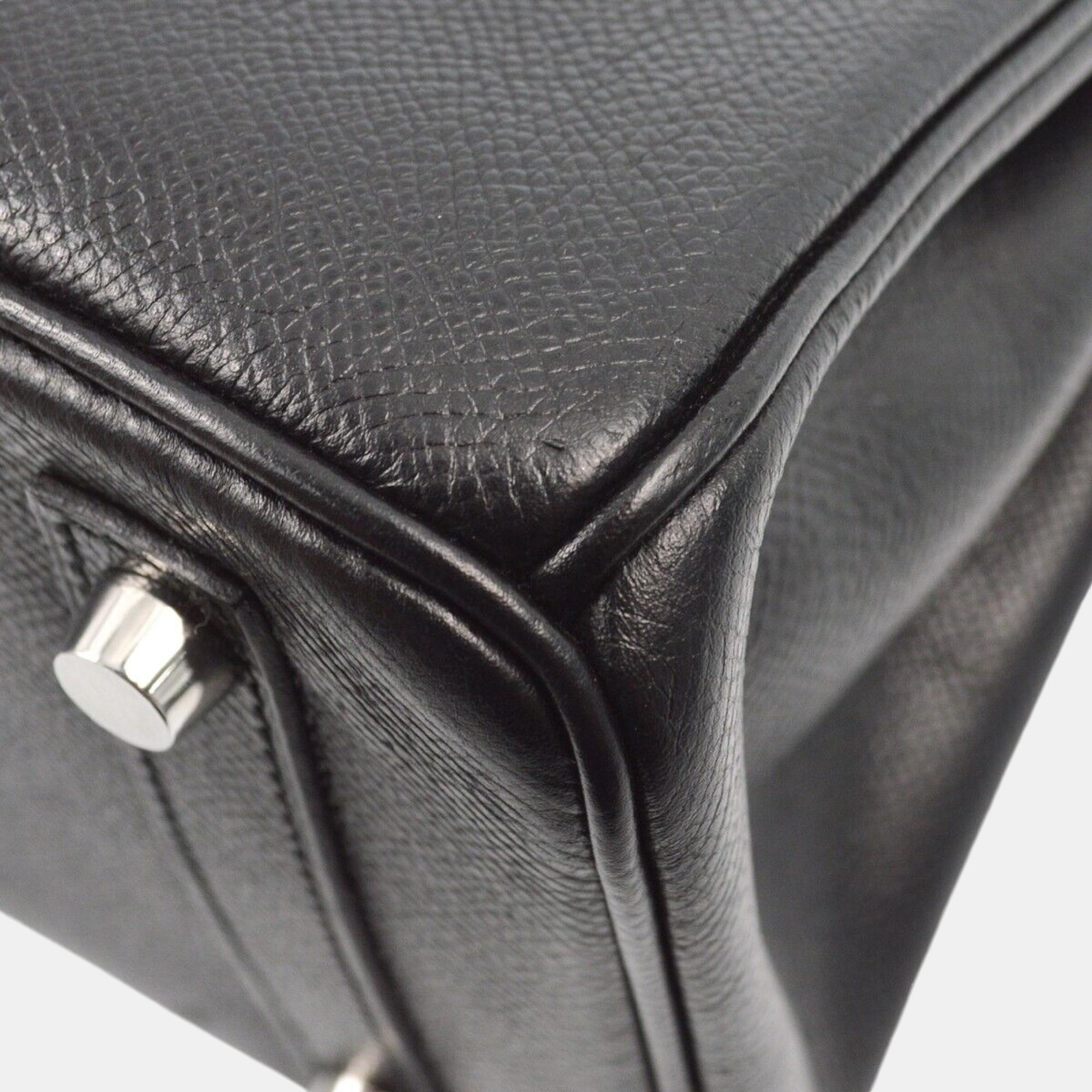 Hermes Black Epsom Birkin 25 Handbag