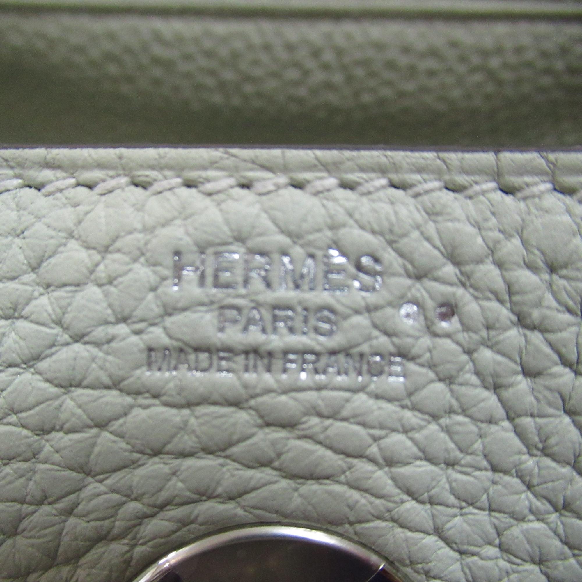 Hermes Lindy Touch 26 Alligator Leather Shoulder Bag Green Leather